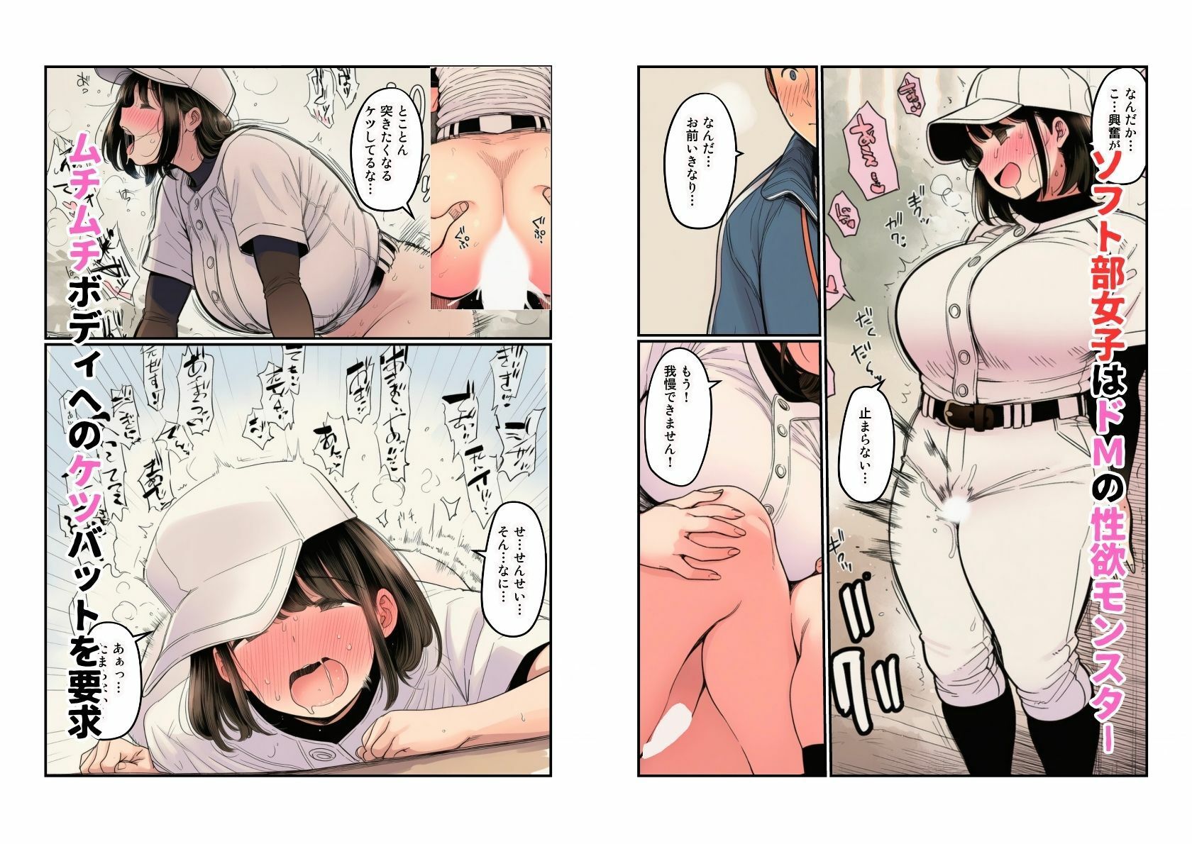 部活女子が顧問争奪  エロアスリートたちとのハーレムセックス サンプル6ページ目