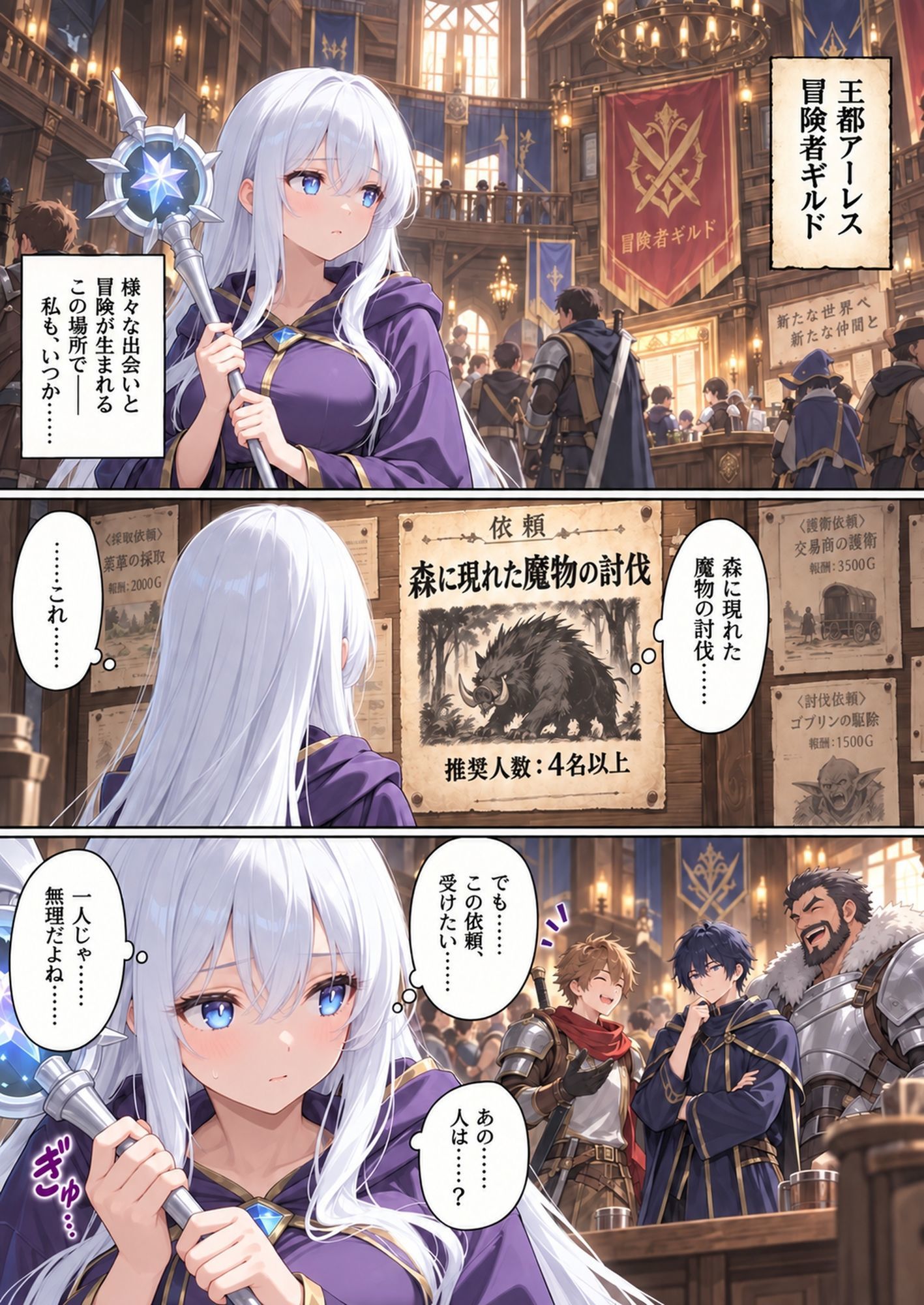 新人魔法使い、ゴブリンどろどろSEX サンプル1ページ目