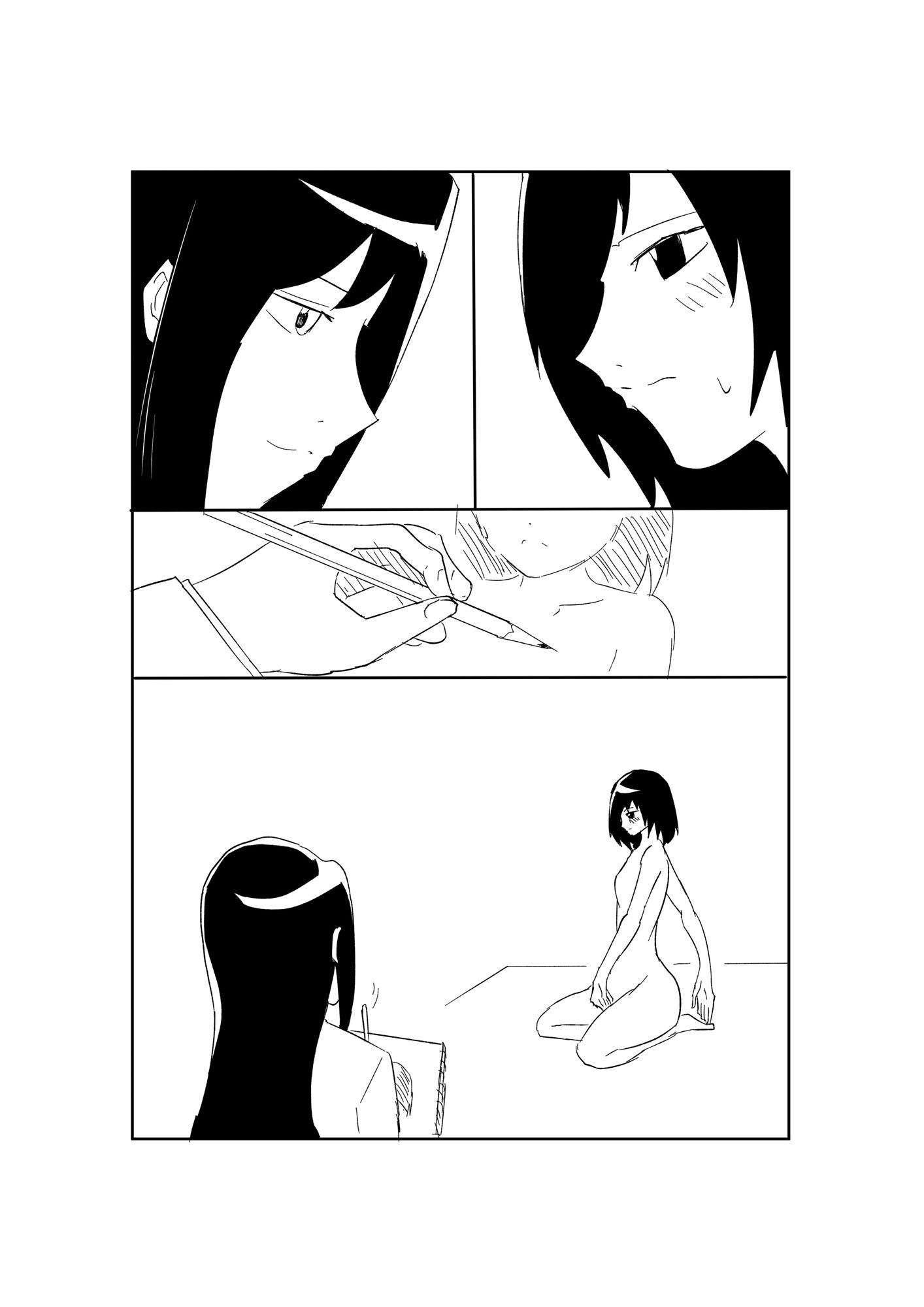 黒木先輩は後輩女子のヌードを描きたい1 サンプル9ページ目