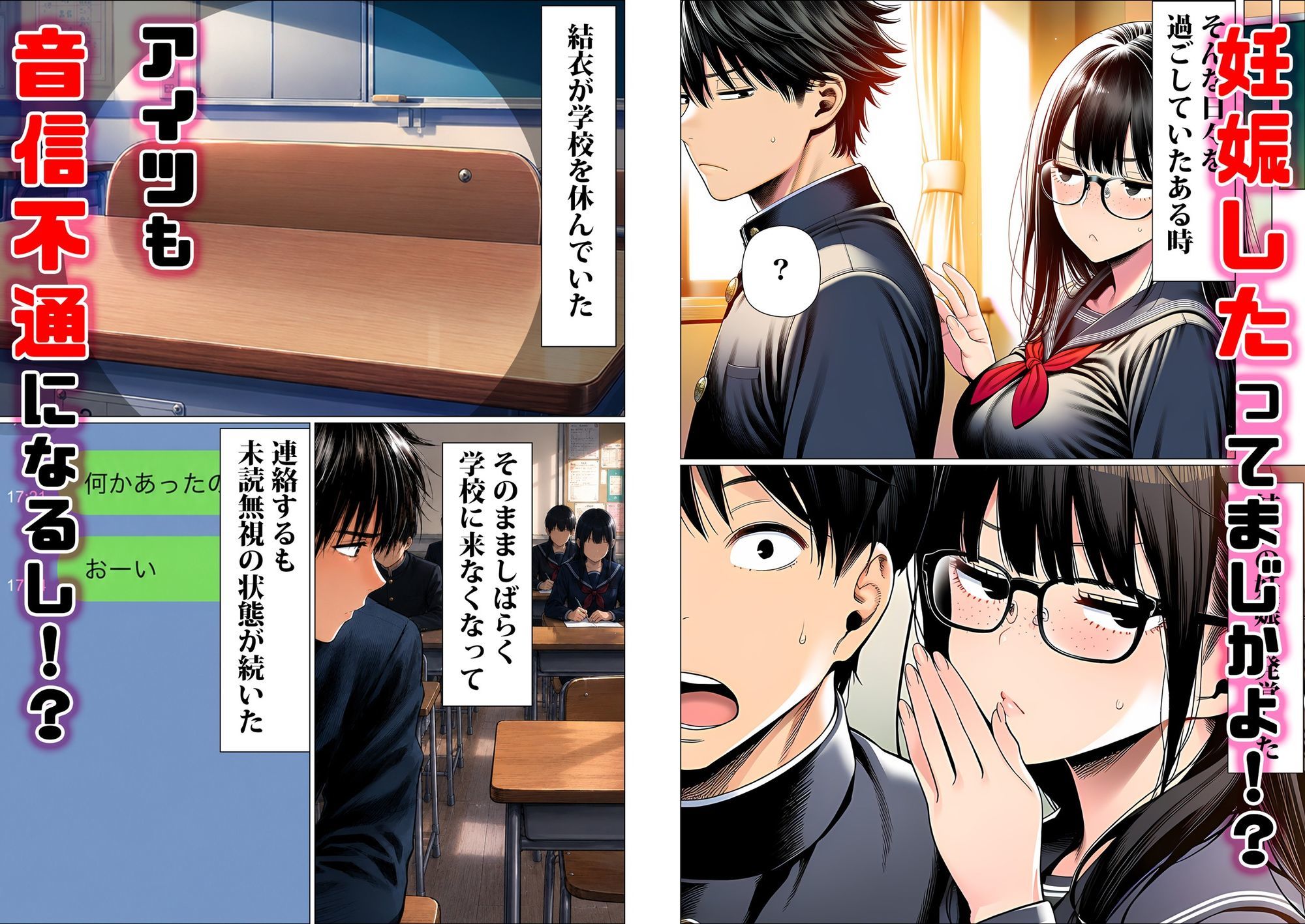 罰ゲームで地味ブスに嘘告白したら、孕ませちゃって結婚することになった3 サンプル6ページ目