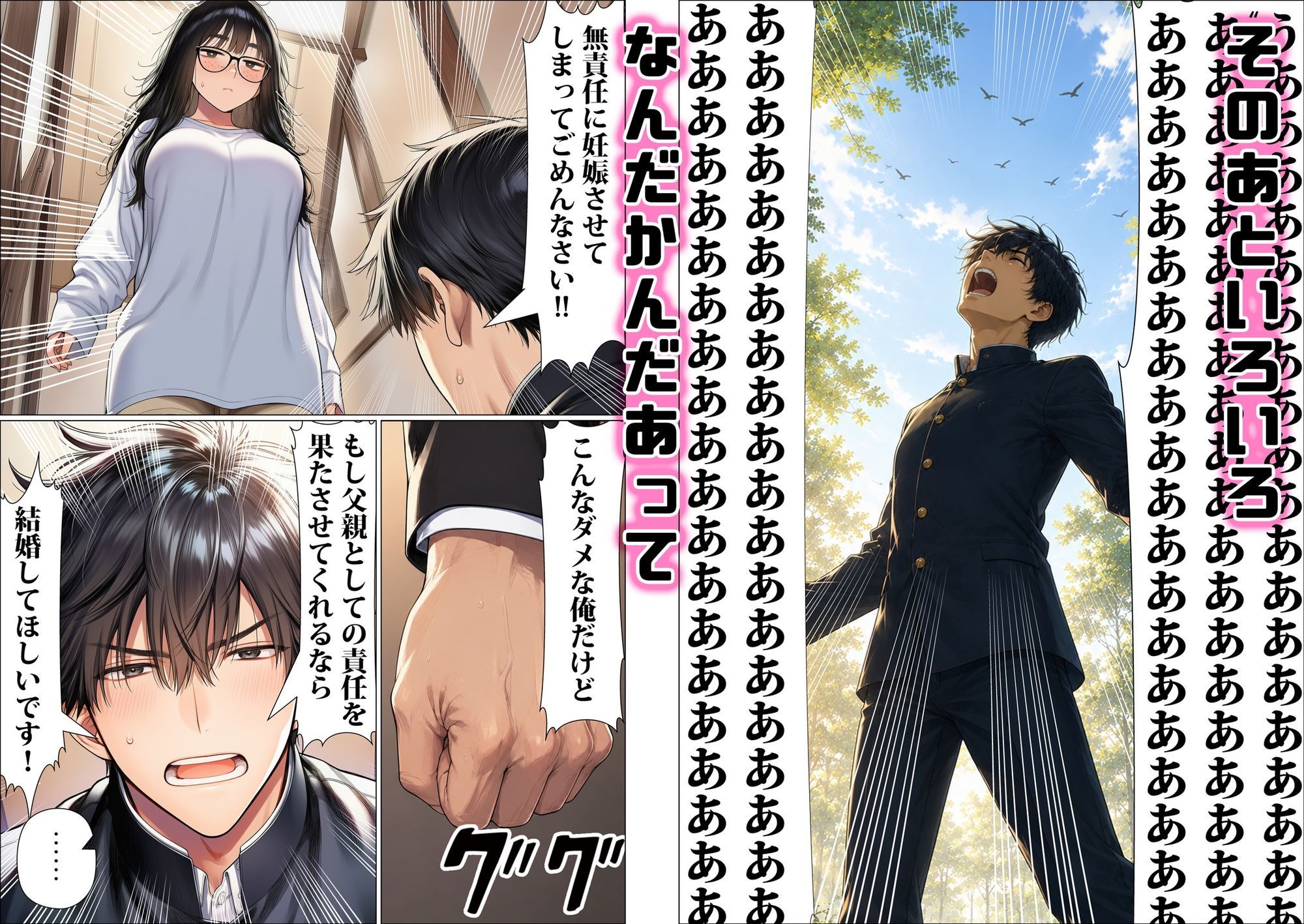 罰ゲームで地味ブスに嘘告白したら、孕ませちゃって結婚することになった3 サンプル7ページ目