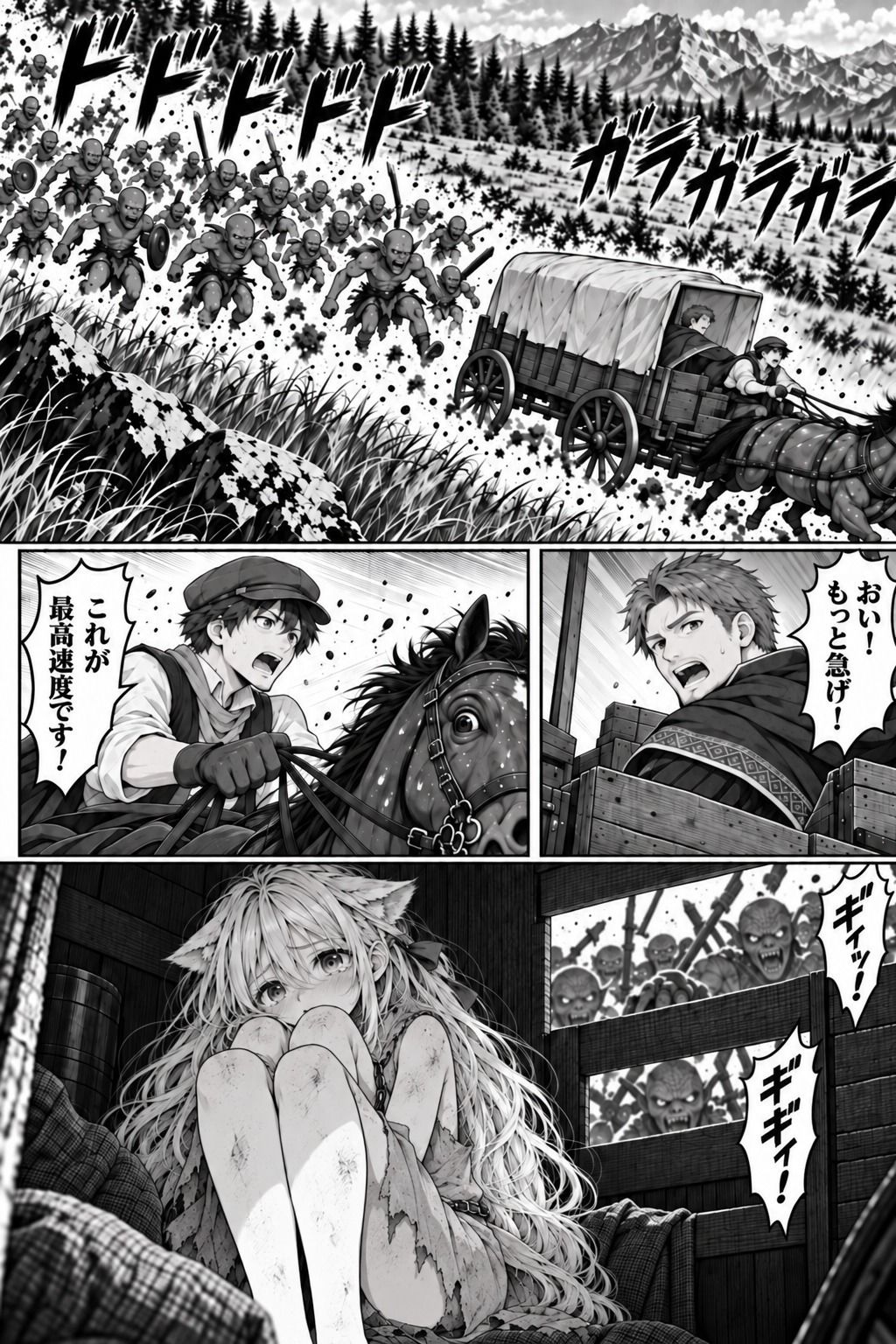 【第1話】社畜だけど転移先の異世界で【ジョブ設定スキル】を駆使して世界滅亡の危機に立ち向かう  〜【最強ハーレム】を築くまで、俺は止まらねぇからよぉ！〜 サンプル3ページ目