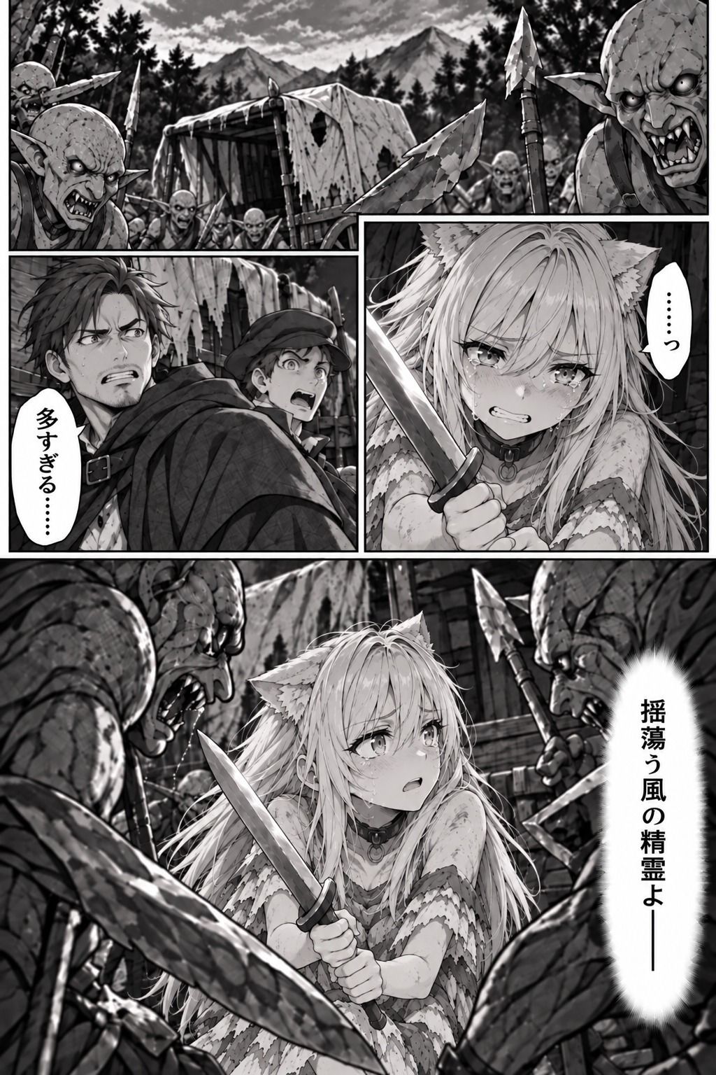 【第1話】社畜だけど転移先の異世界で【ジョブ設定スキル】を駆使して世界滅亡の危機に立ち向かう  〜【最強ハーレム】を築くまで、俺は止まらねぇからよぉ！〜 サンプル7ページ目