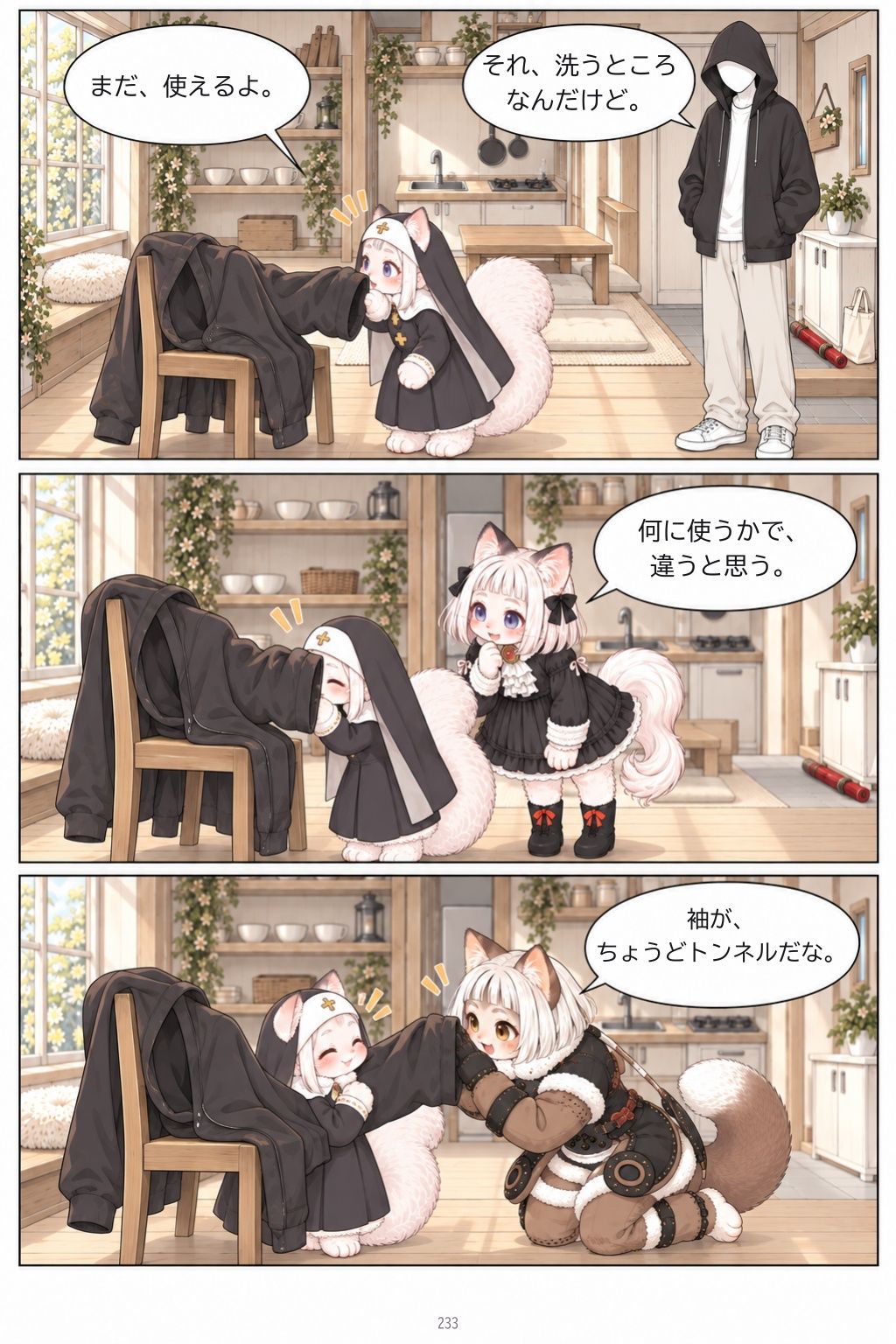 ご主人と3匹の猫 サンプル5ページ目