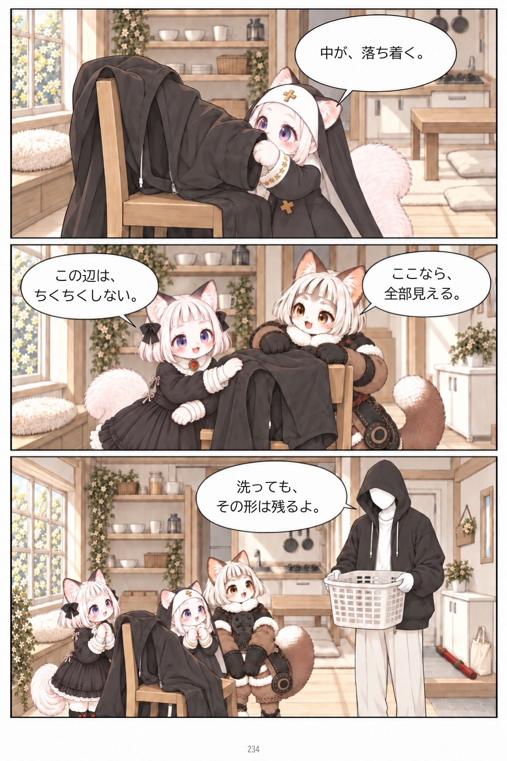 ご主人と3匹の猫 サンプル6ページ目