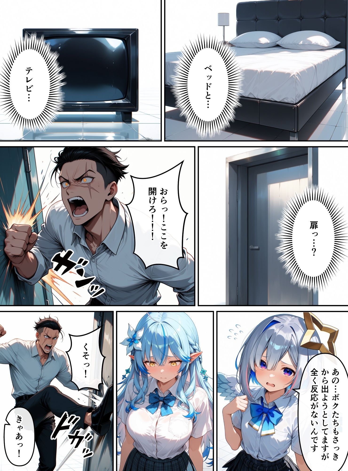 セックスしないと出られない部屋（天●か●た、雪●ラ●ィ） サンプル10ページ目