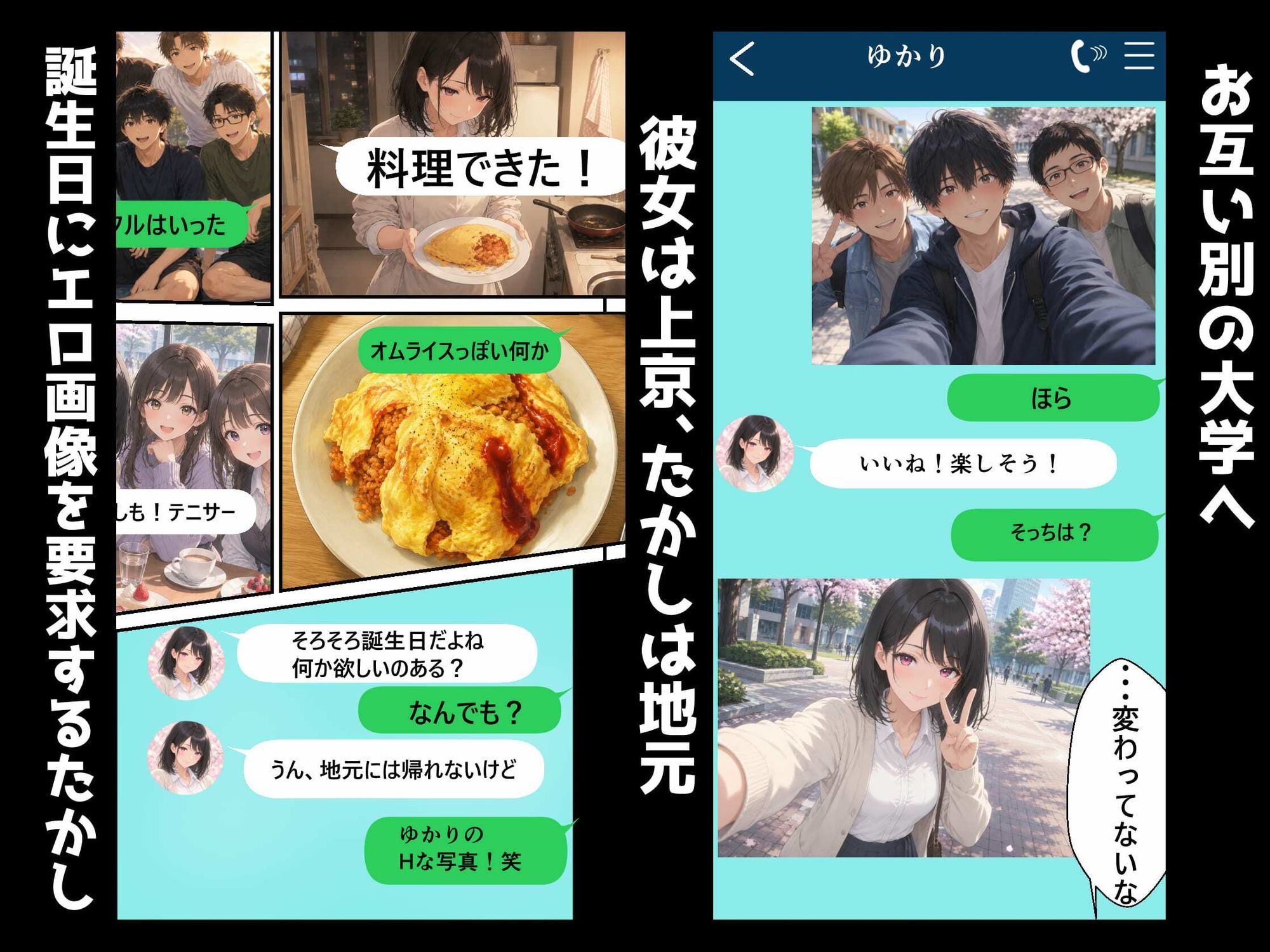 清楚な彼女に自撮りエロ画像を要求してたらいつのまにかNTRれました サンプル5ページ目