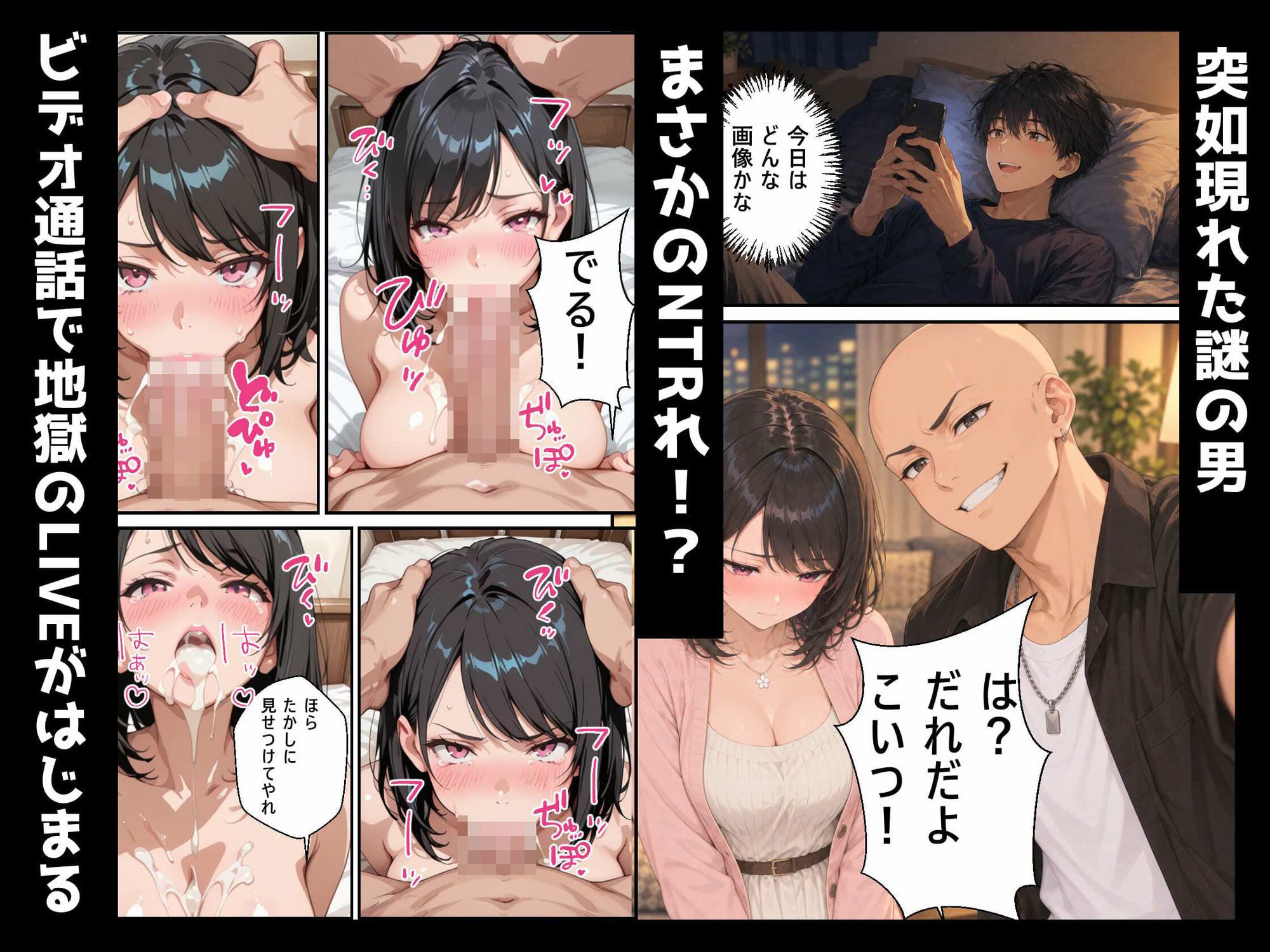 清楚な彼女に自撮りエロ画像を要求してたらいつのまにかNTRれました サンプル7ページ目