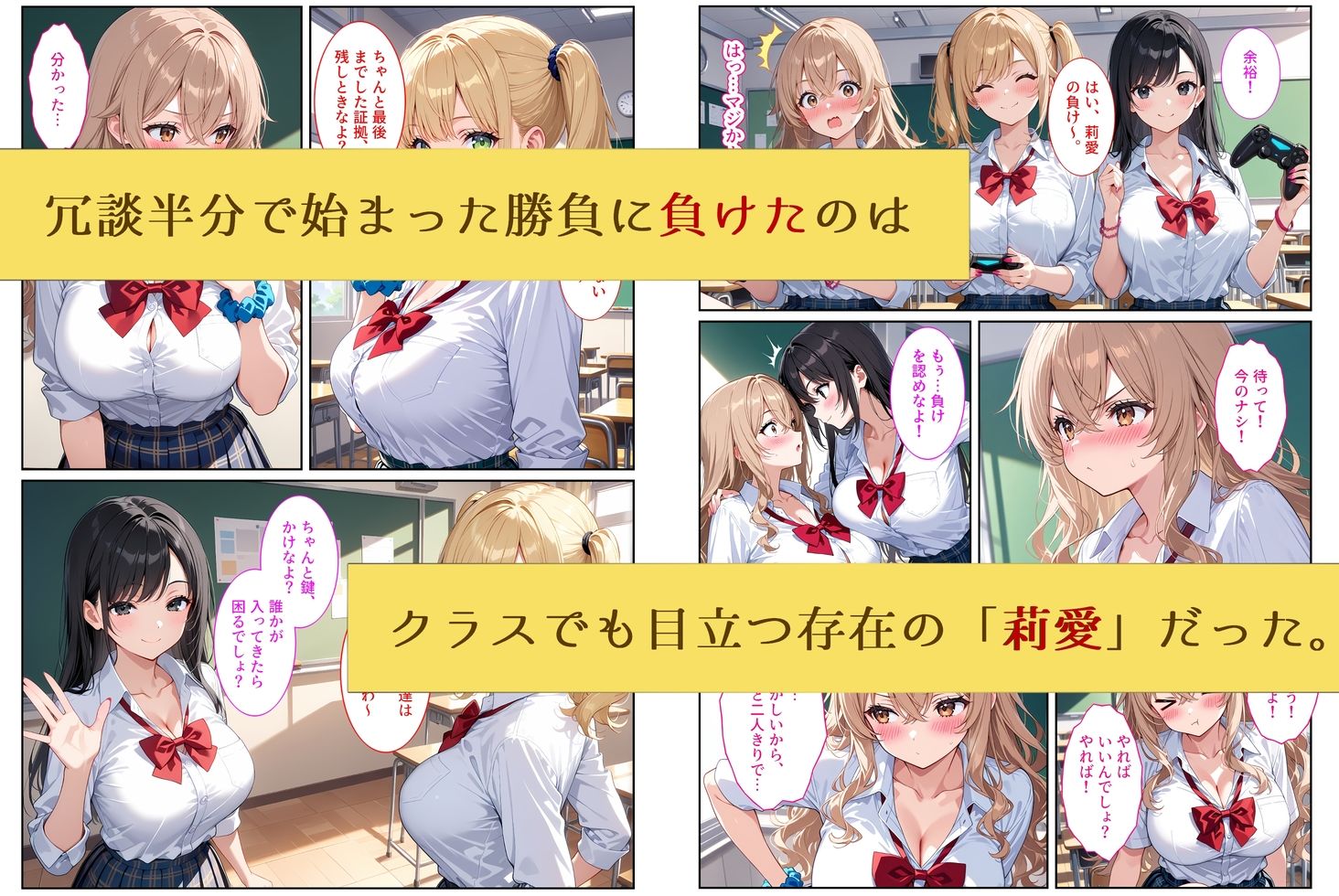 陰キャの僕が一軍ギャルたちの罰ゲームでセックスしたら、なぜか全員セフレになりました サンプル3ページ目
