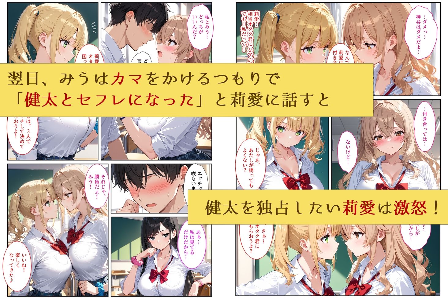 陰キャの僕が一軍ギャルたちの罰ゲームでセックスしたら、なぜか全員セフレになりました サンプル8ページ目