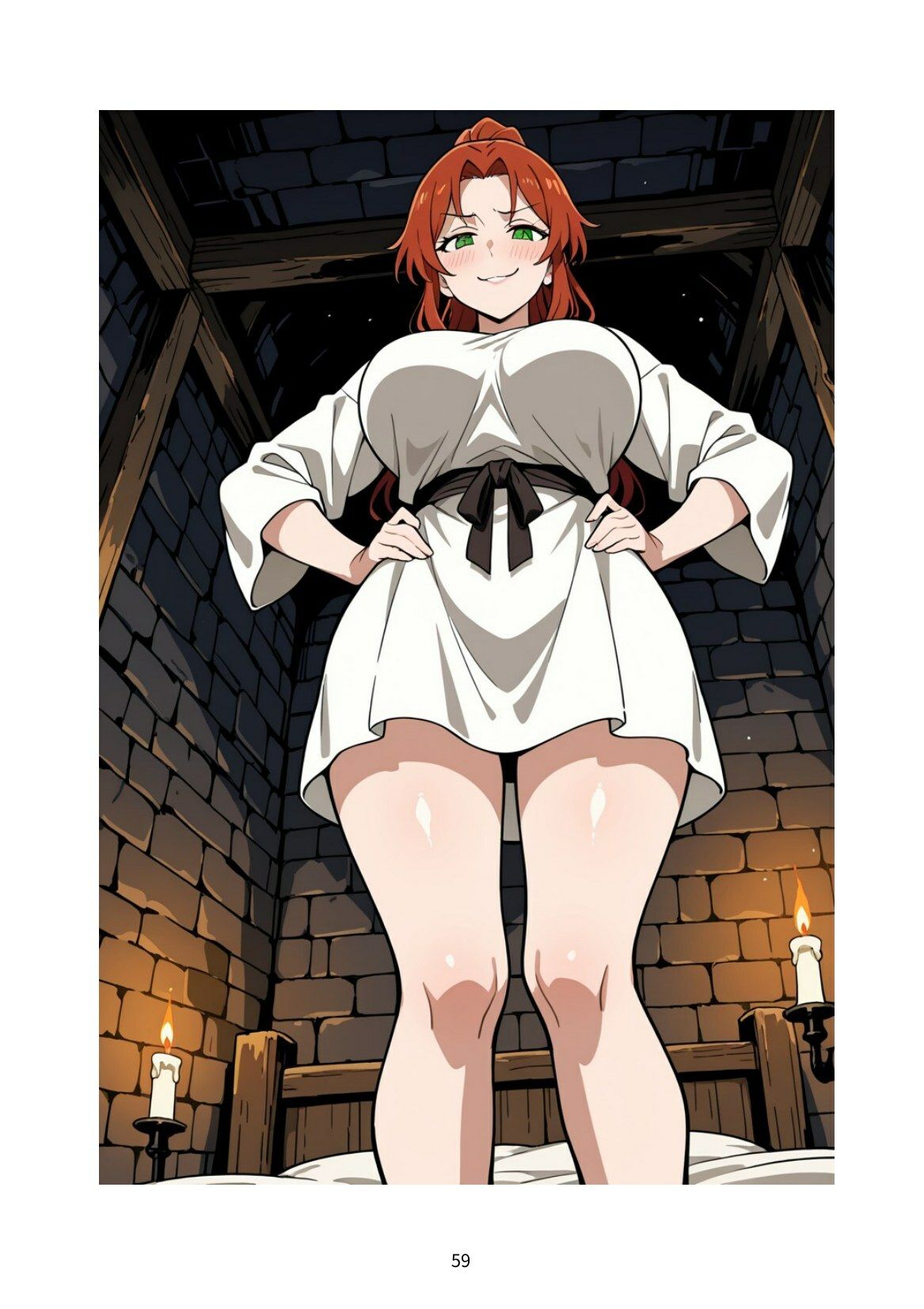 くすぐり勝負で負けたら一晩服従 ― 最強の女剣士と、笑い声の迷宮 サンプル5ページ目