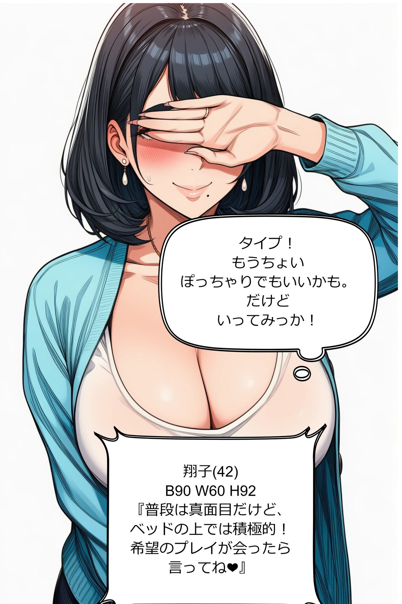 デリヘルで巨乳熟女指名したら本番できた。翔子（42）B90 W60 H92 サンプル2ページ目