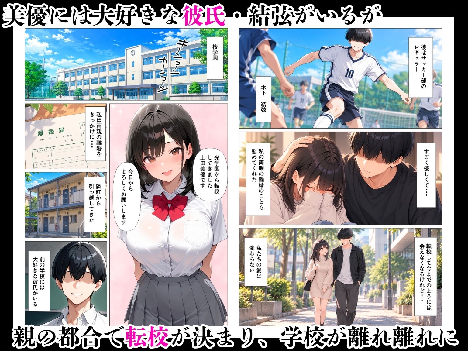清楚系彼女は寝取られる〜気持ちとは裏腹に体が求めてメス堕ち〜 サンプル2ページ目