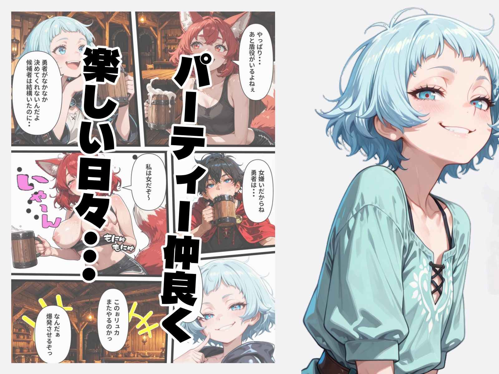 最強勇者が最弱触手使いにパーティ全員NTRれるII〜獣人弓手堕落編〜 サンプル3ページ目