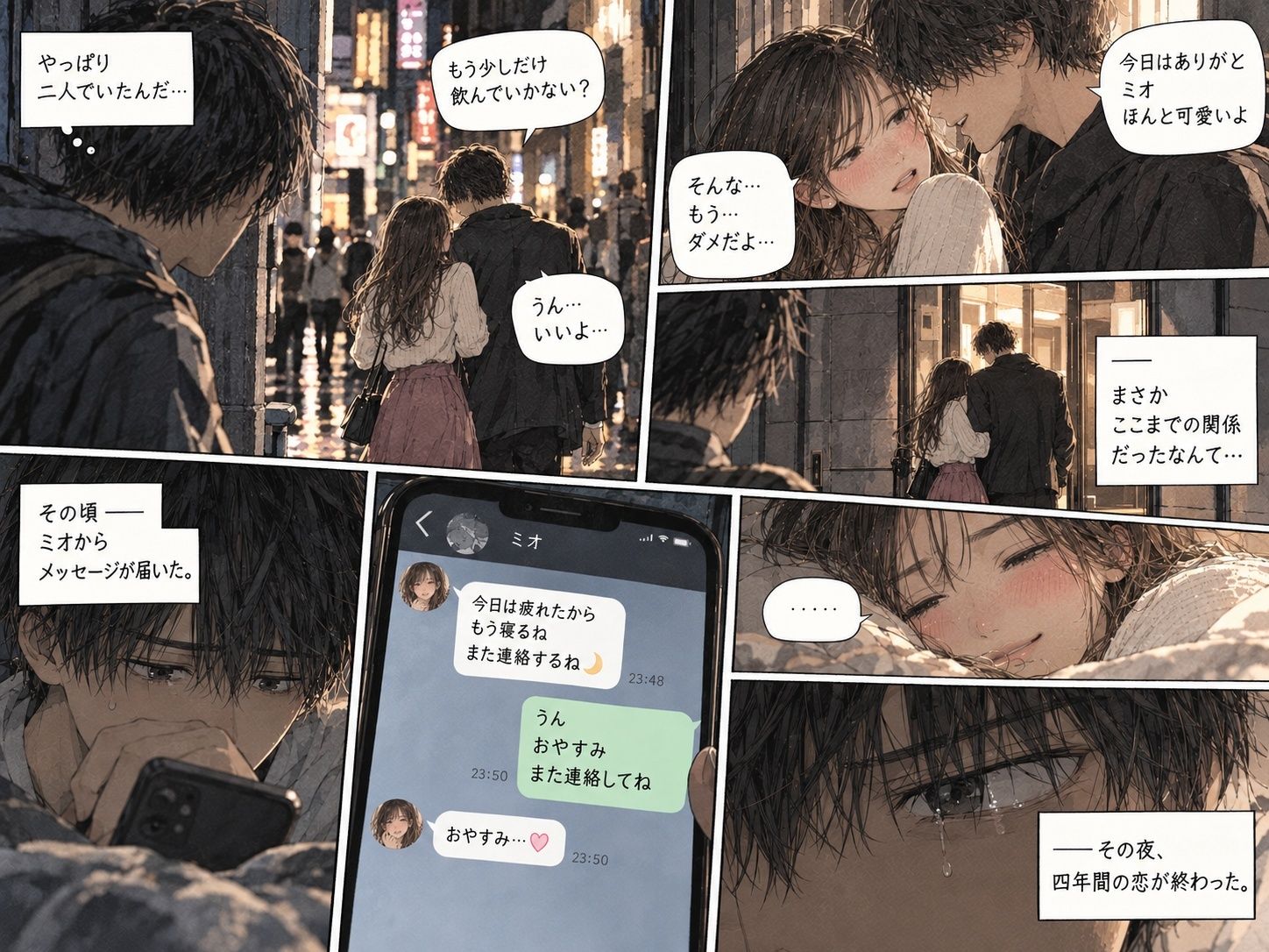 『遠距離恋愛中の彼女を、大学の先輩に寝取られた。』 サンプル5ページ目