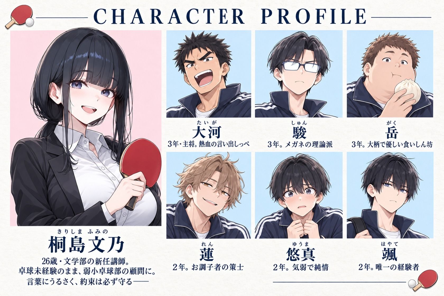おっぱい卓球 サンプル1ページ目
