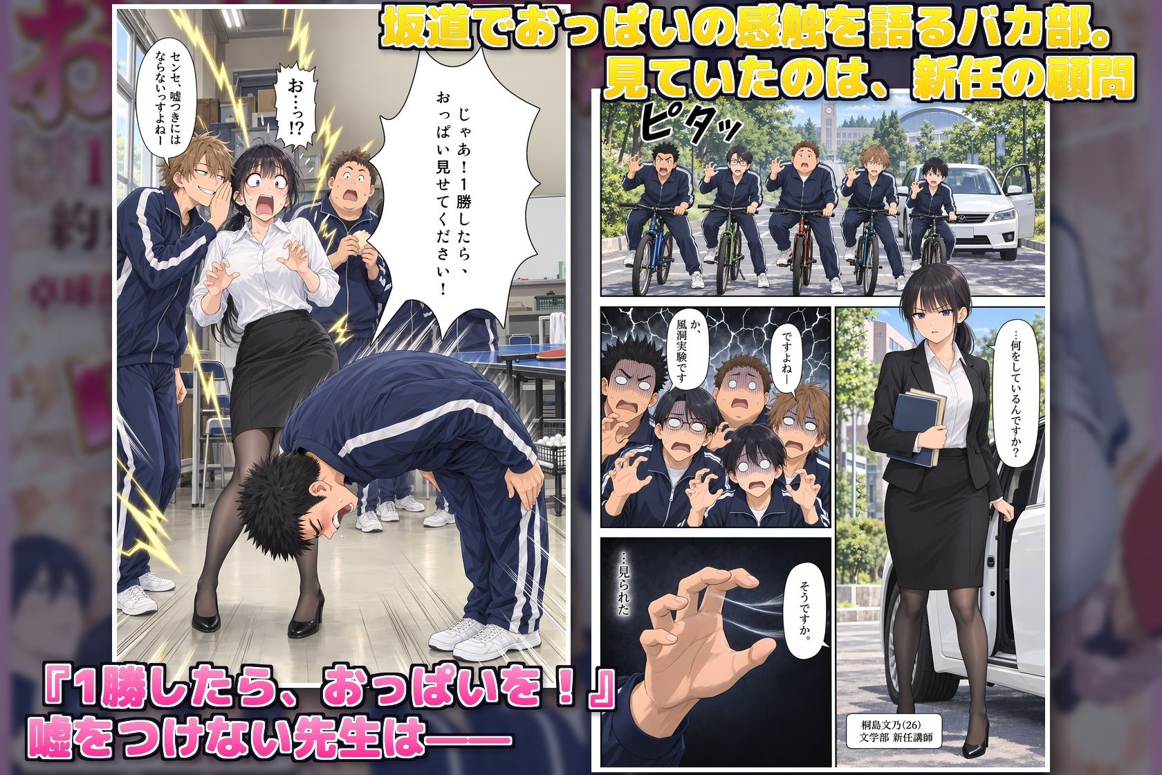 おっぱい卓球 サンプル2ページ目