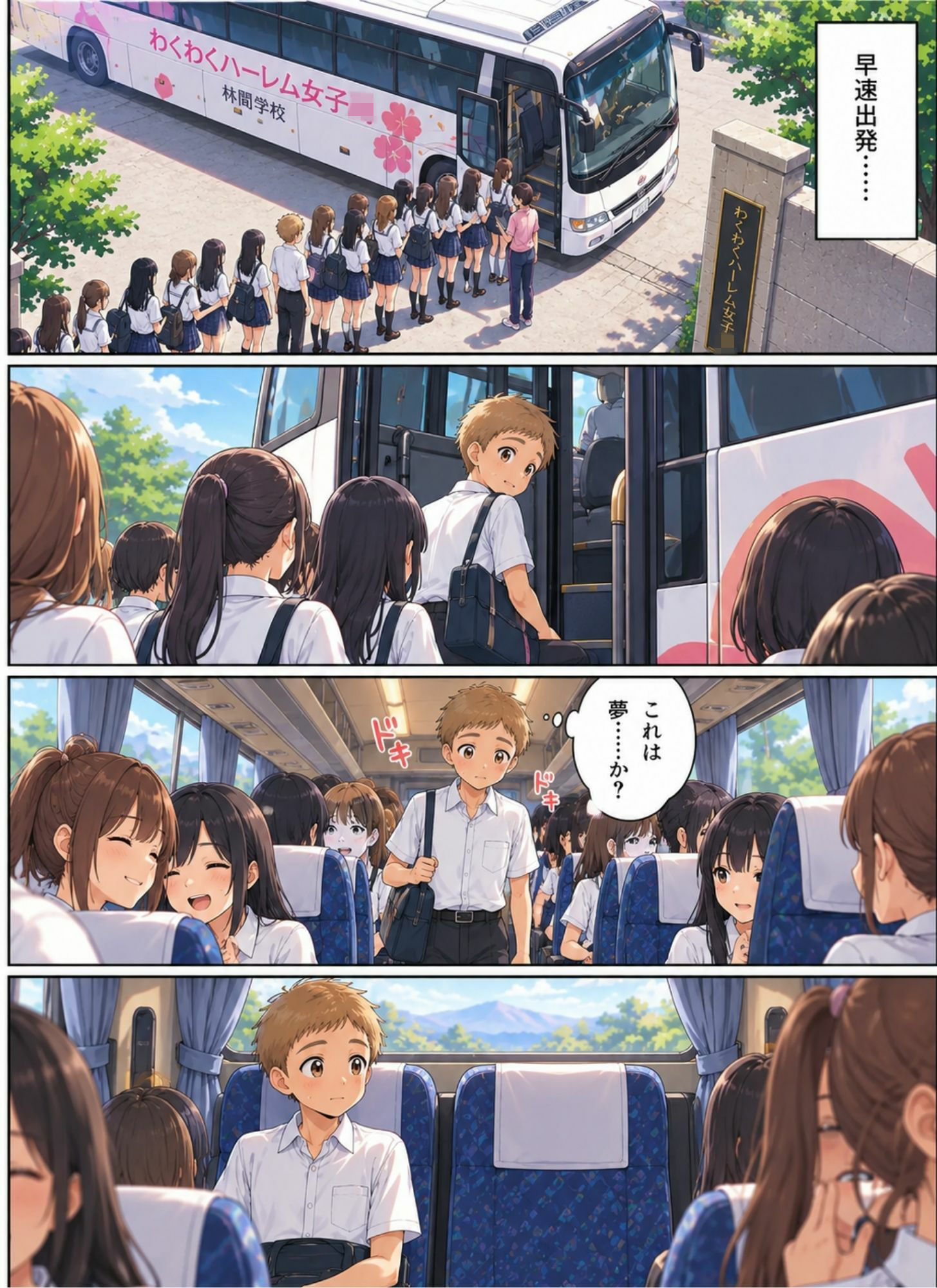 ときめきハーレム学園へようこそ17 サンプル2ページ目