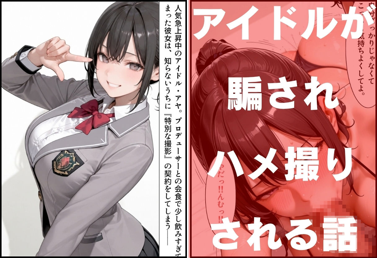 巨乳アイドル アヤ ハメ撮り流出 〜グラビアと騙されマイクロビキニで生中出しS〇X〜 サンプル1ページ目