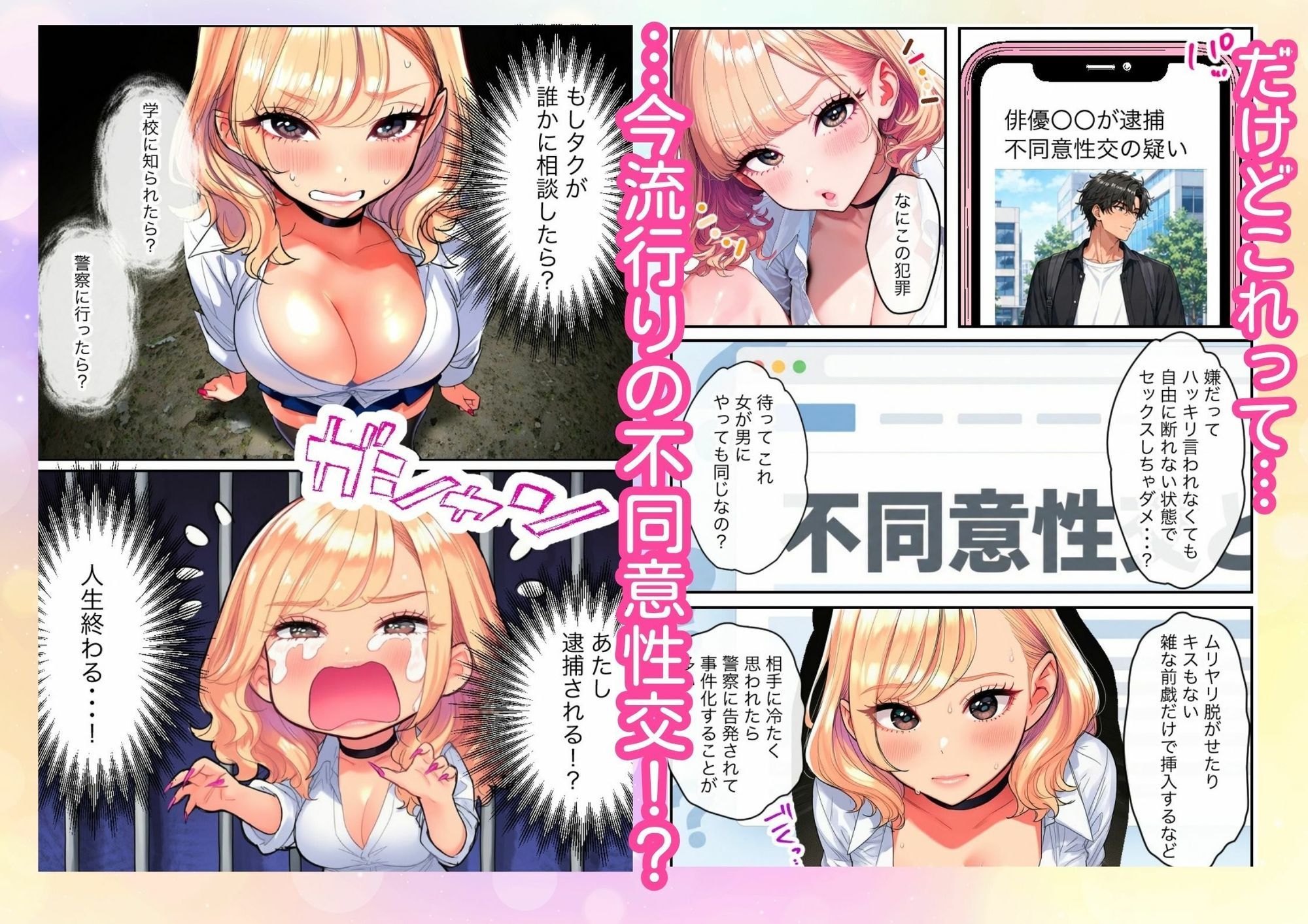 生意気ギャルが不同意性交しちゃってオタクに優しくなっていく サンプル3ページ目