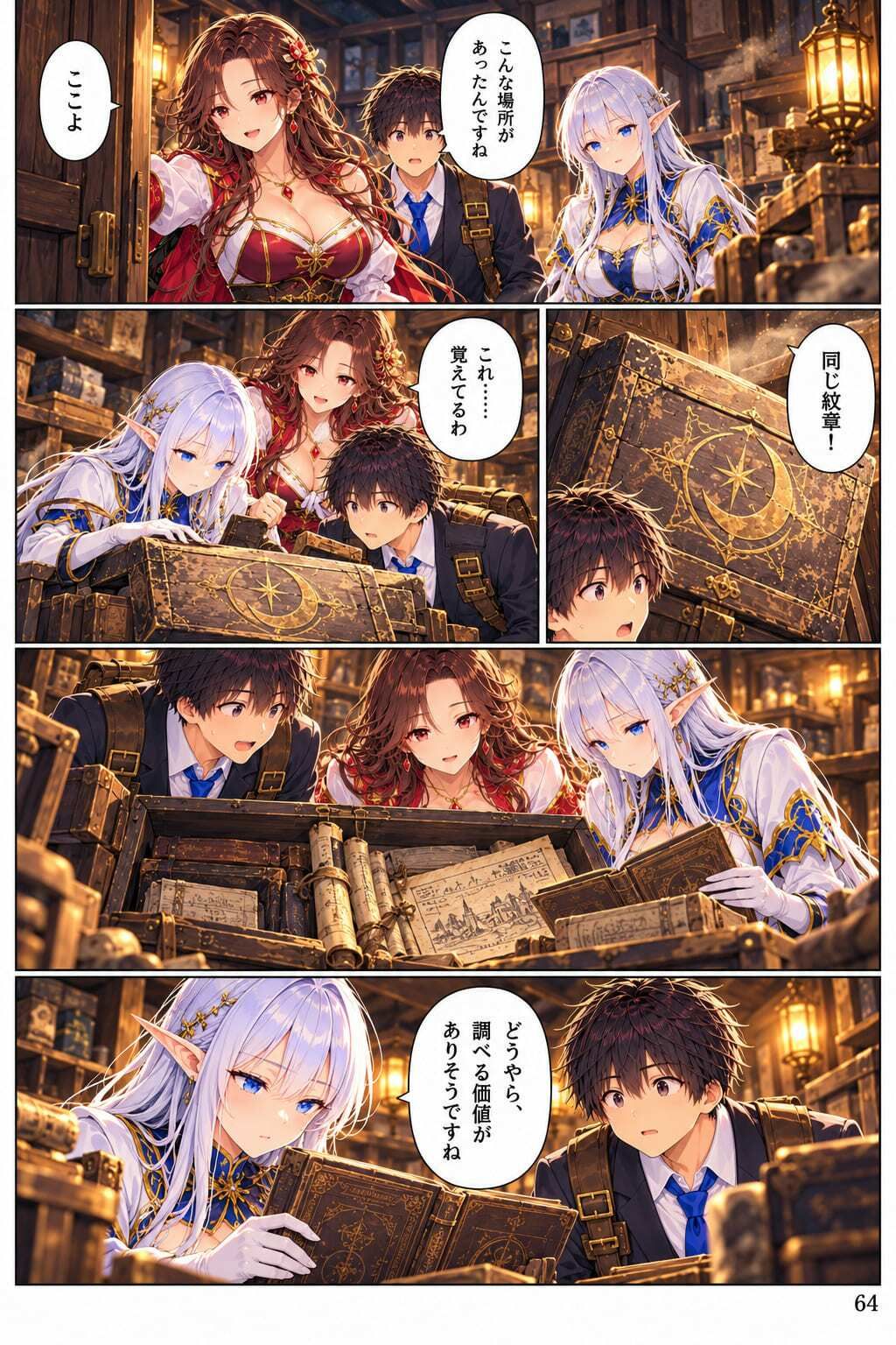 【全11話・約110P・フルカラー】異世界転移したら美女だらけの宿屋に就職しました！？ 第1部 〜月灯り亭と月の道〜本編 サンプル4ページ目