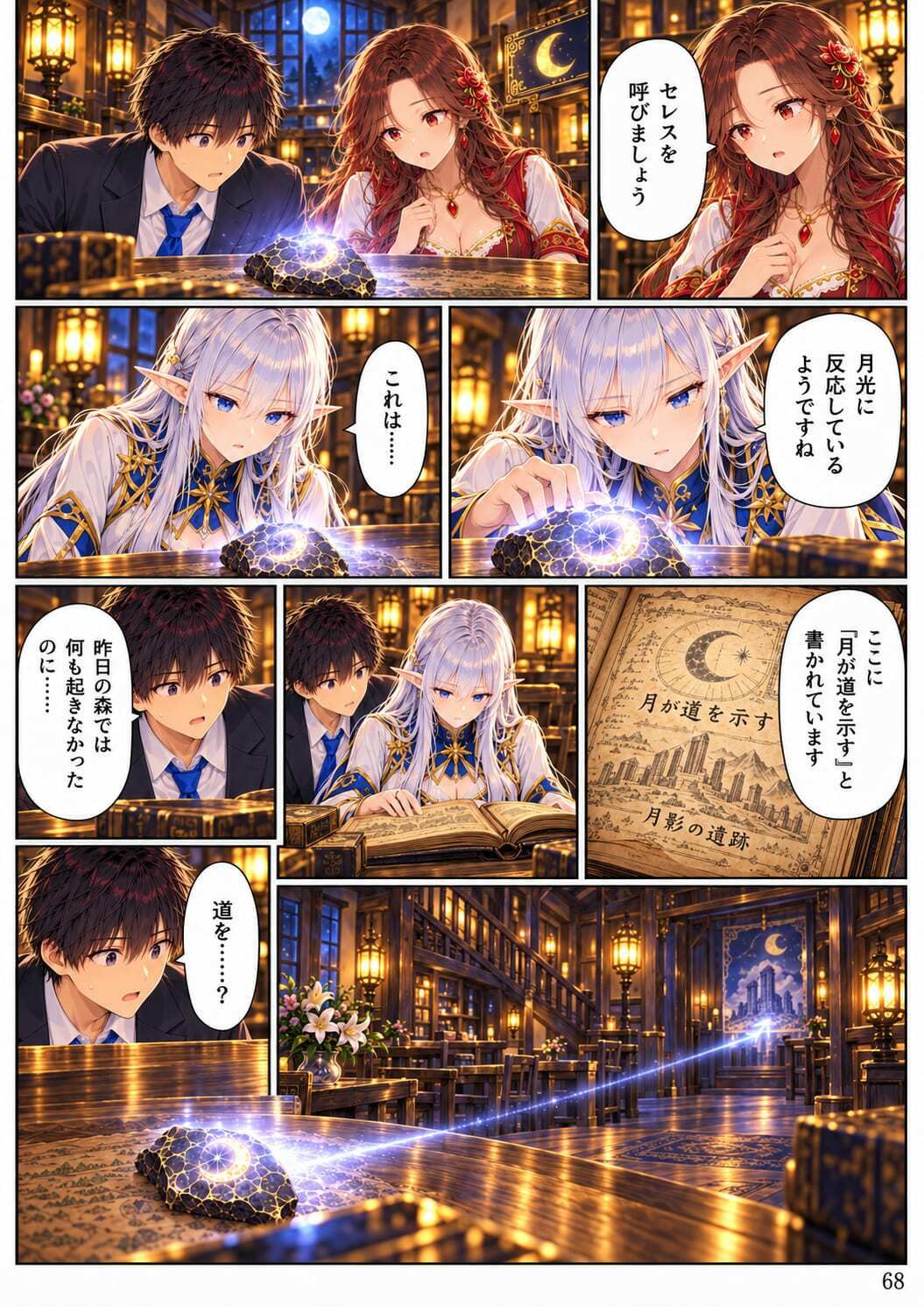 【全11話・約110P・フルカラー】異世界転移したら美女だらけの宿屋に就職しました！？ 第1部 〜月灯り亭と月の道〜本編 サンプル8ページ目