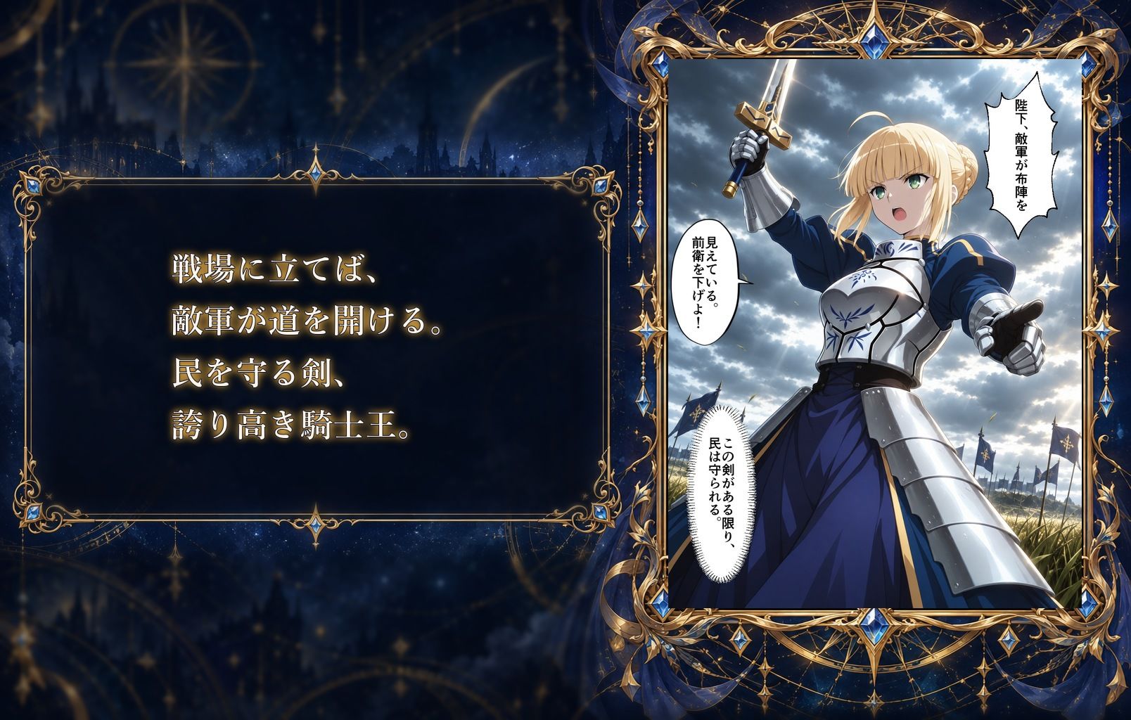騎士王の敗北 サンプル1ページ目