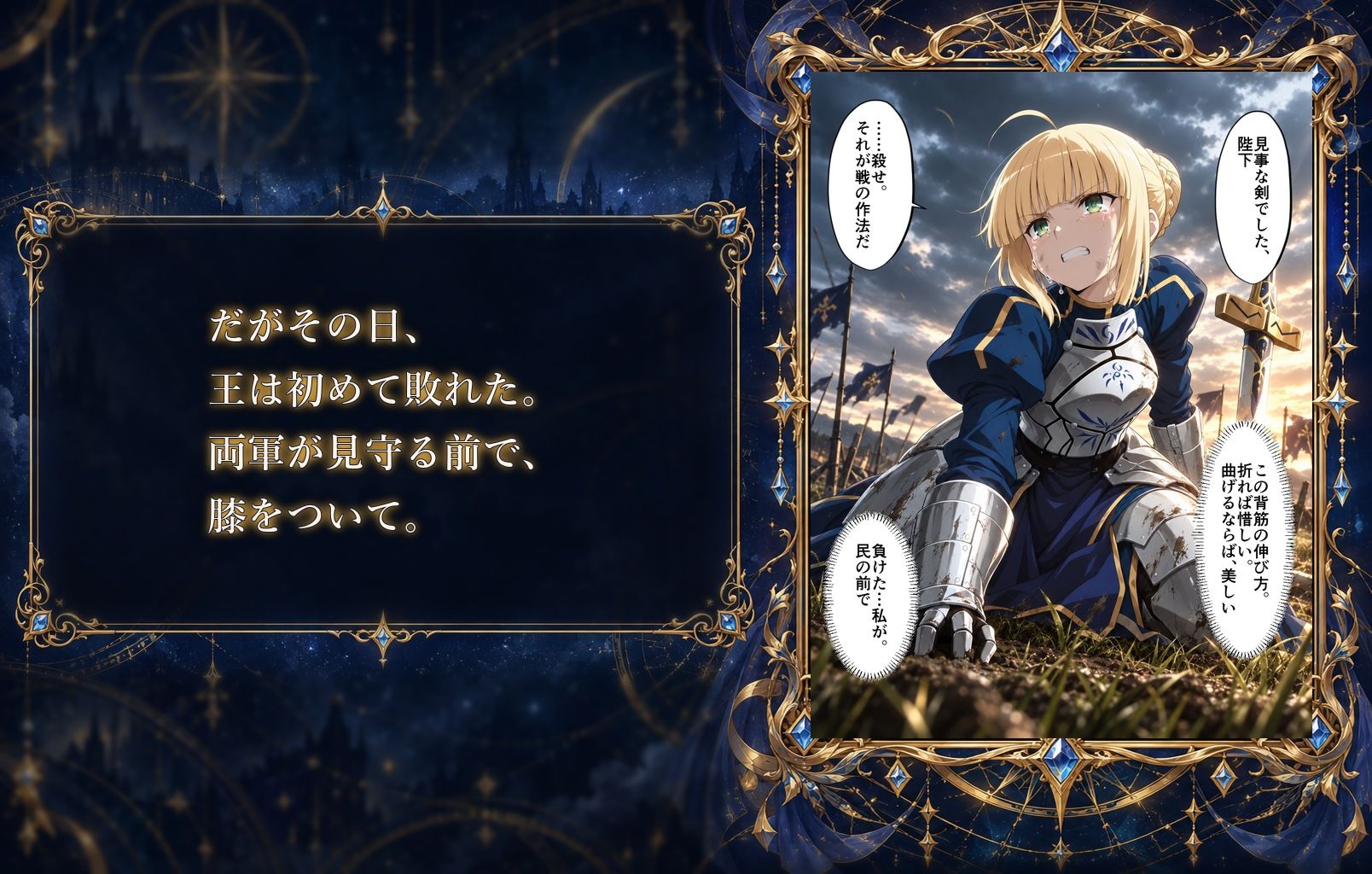 騎士王の敗北 サンプル2ページ目