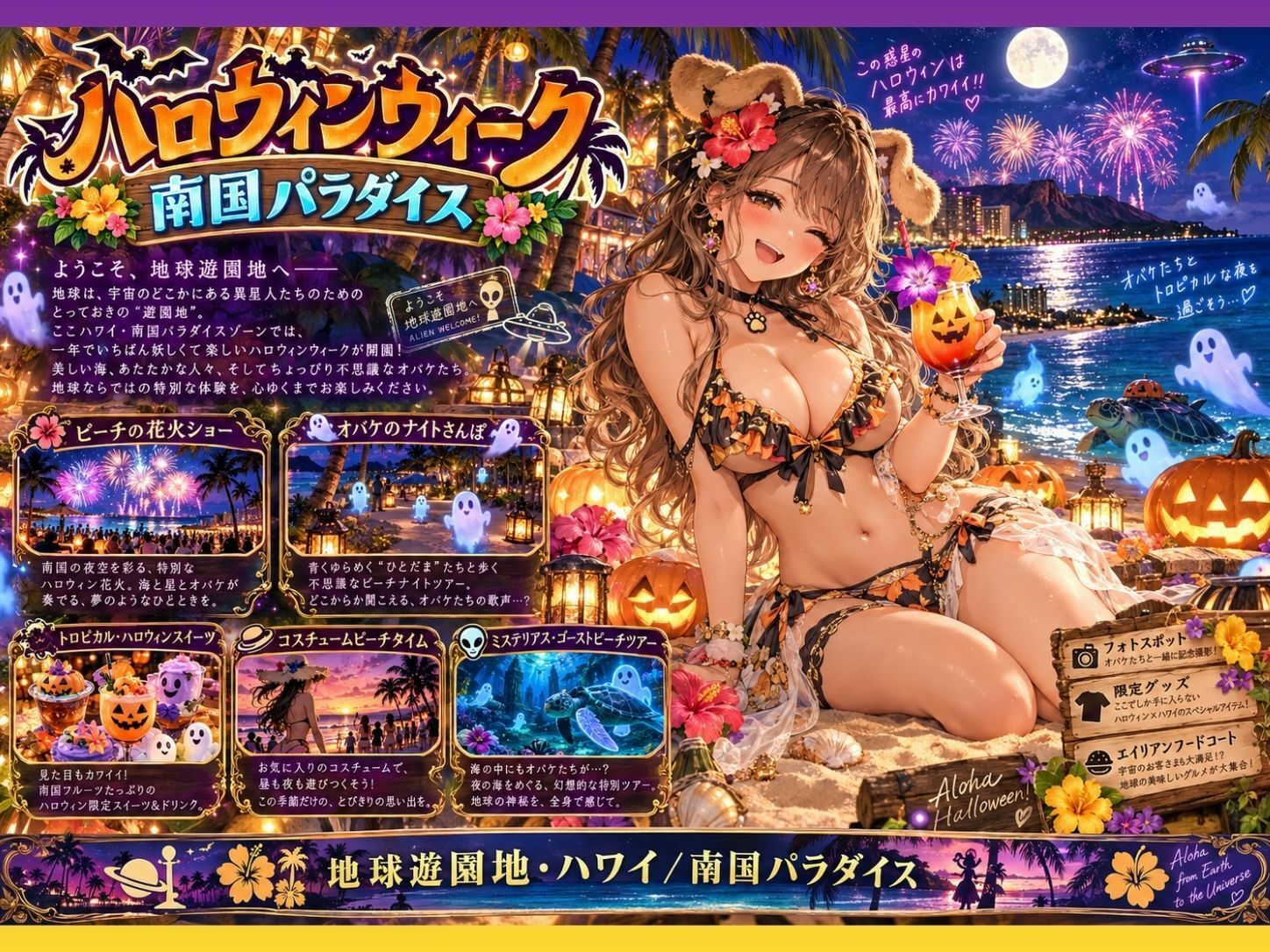 地球遊園地の歩き方 ハロウィン編1 サンプル4ページ目