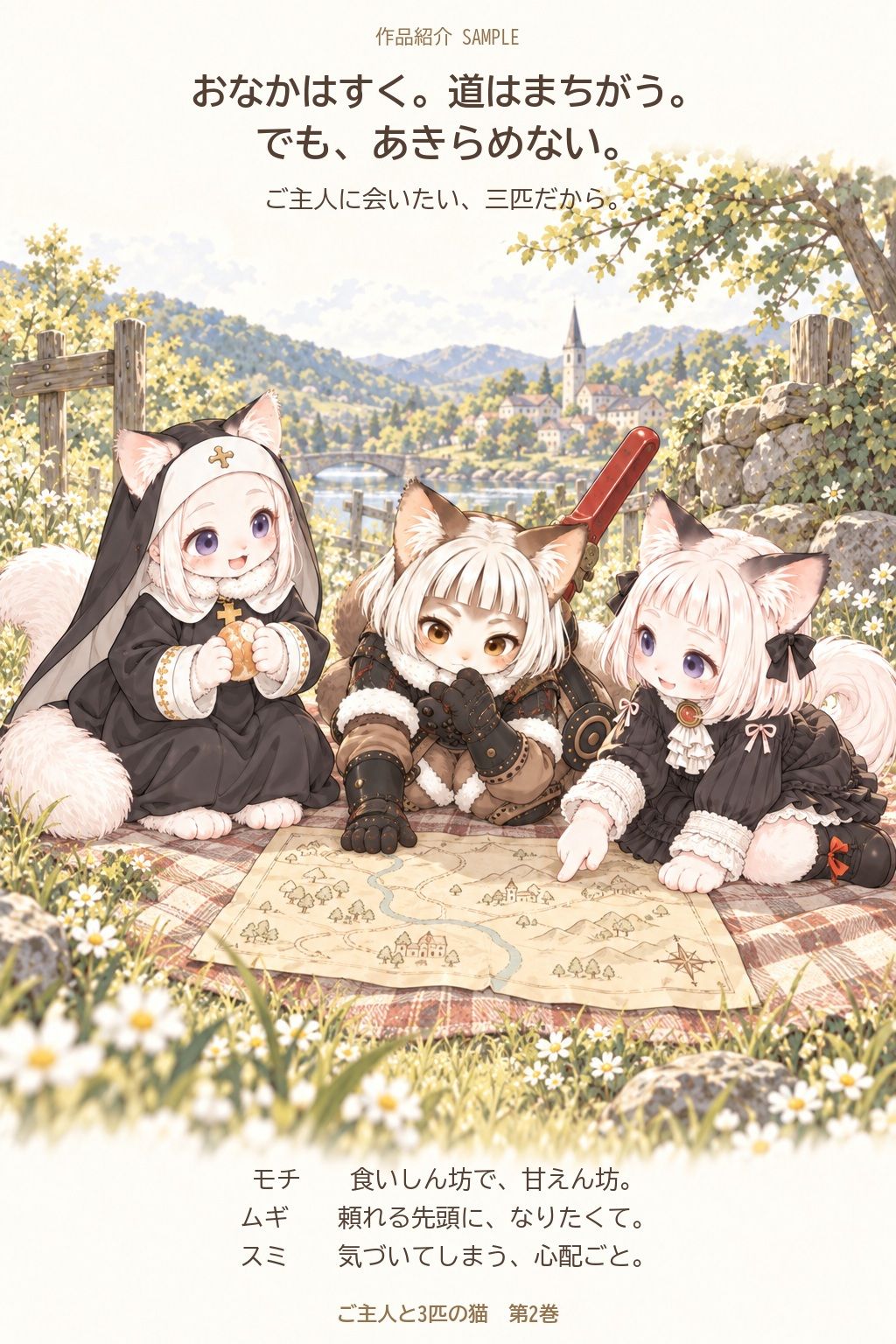 ご主人と3匹の猫 第2巻 ご主人に、会いたい。 サンプル2ページ目