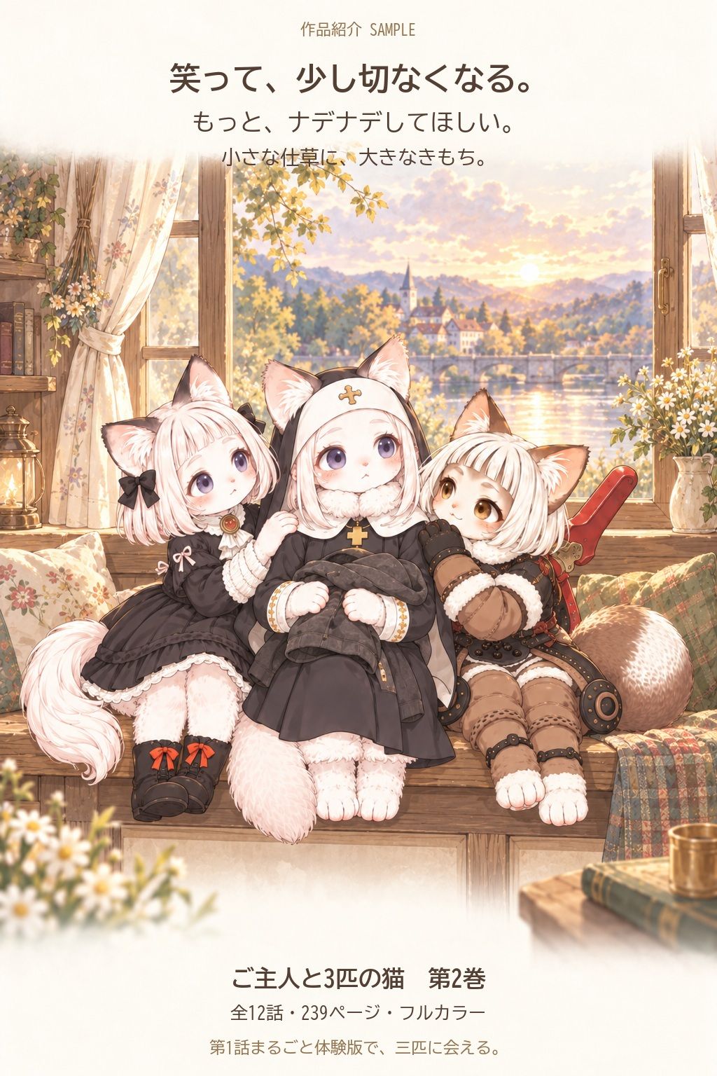 ご主人と3匹の猫 第2巻 ご主人に、会いたい。 サンプル3ページ目
