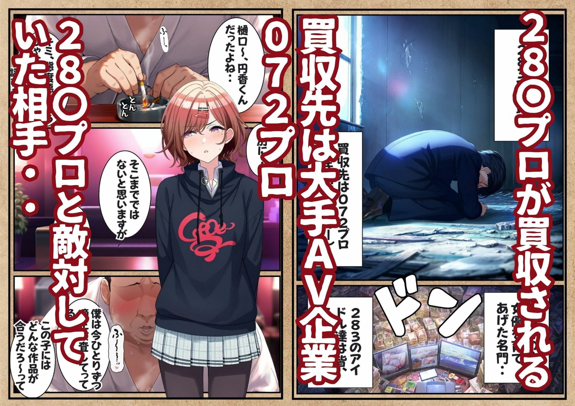 アイドル達がAV企業に入社してハメぱこされる話 1 サンプル1ページ目