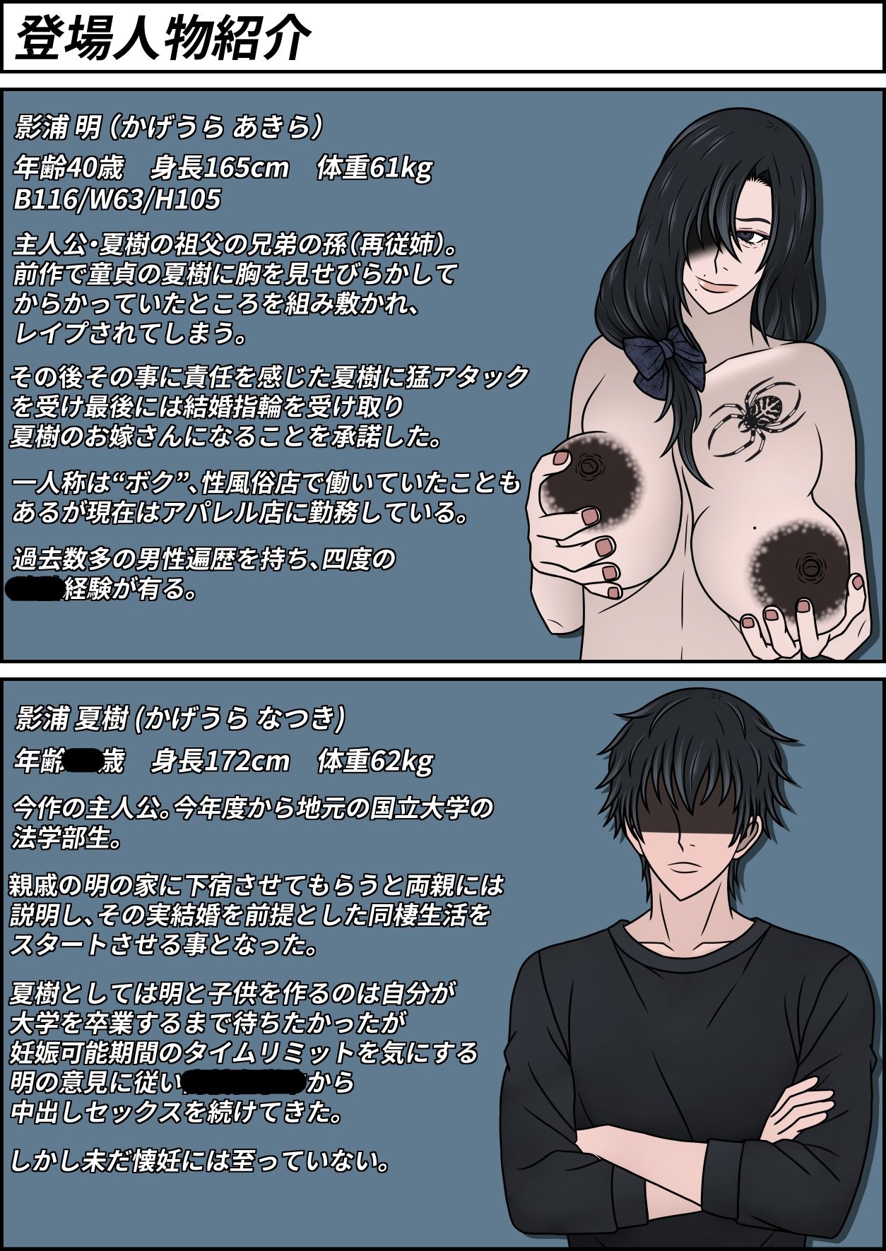 母乳が出る親戚のダウナーお姉さん（40）をお嫁さんにする話 その2 サンプル1ページ目