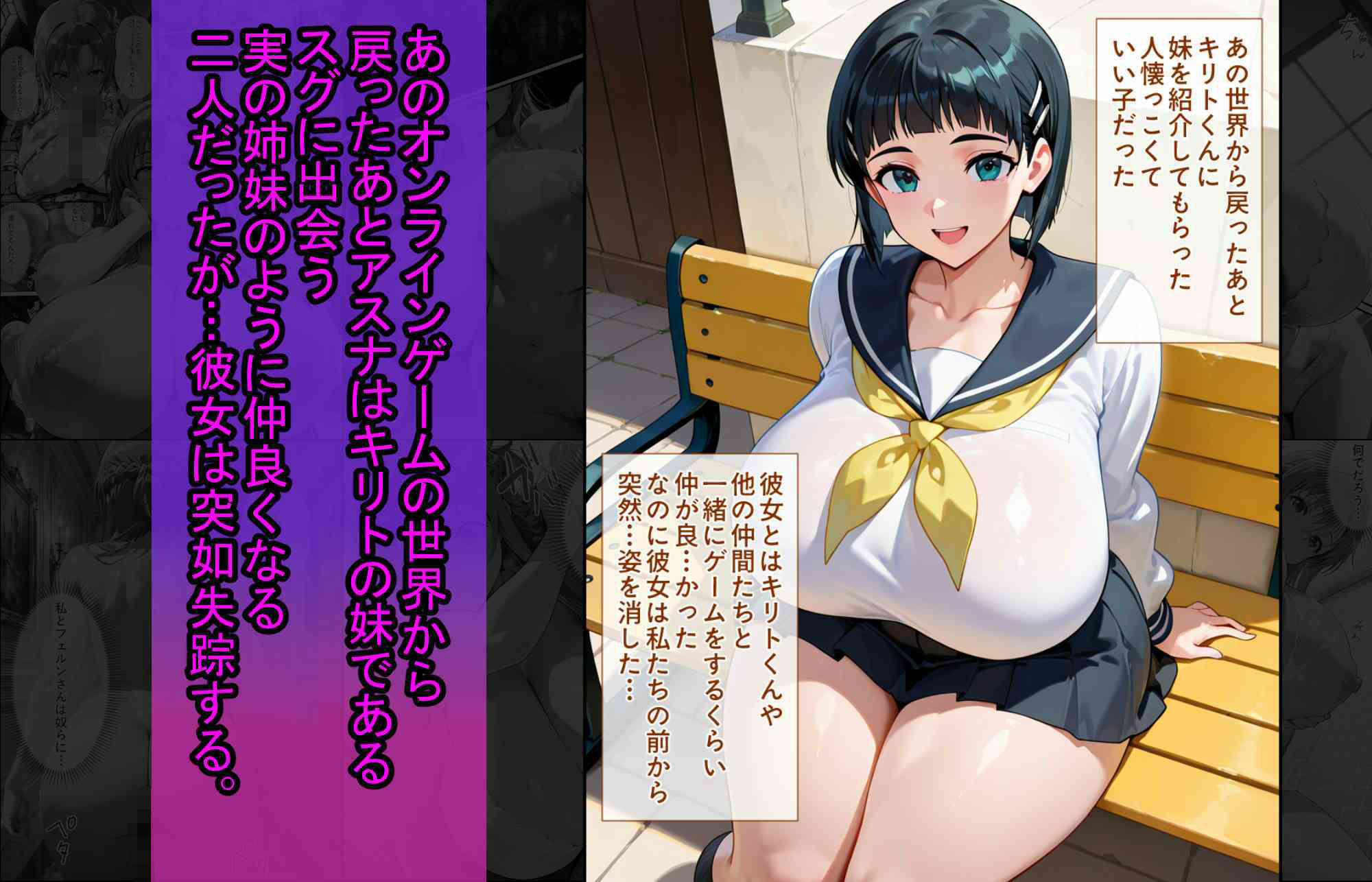 爆乳J●  アスナちゃんが巨根おじさんに寝取られる  話18 サンプル3ページ目
