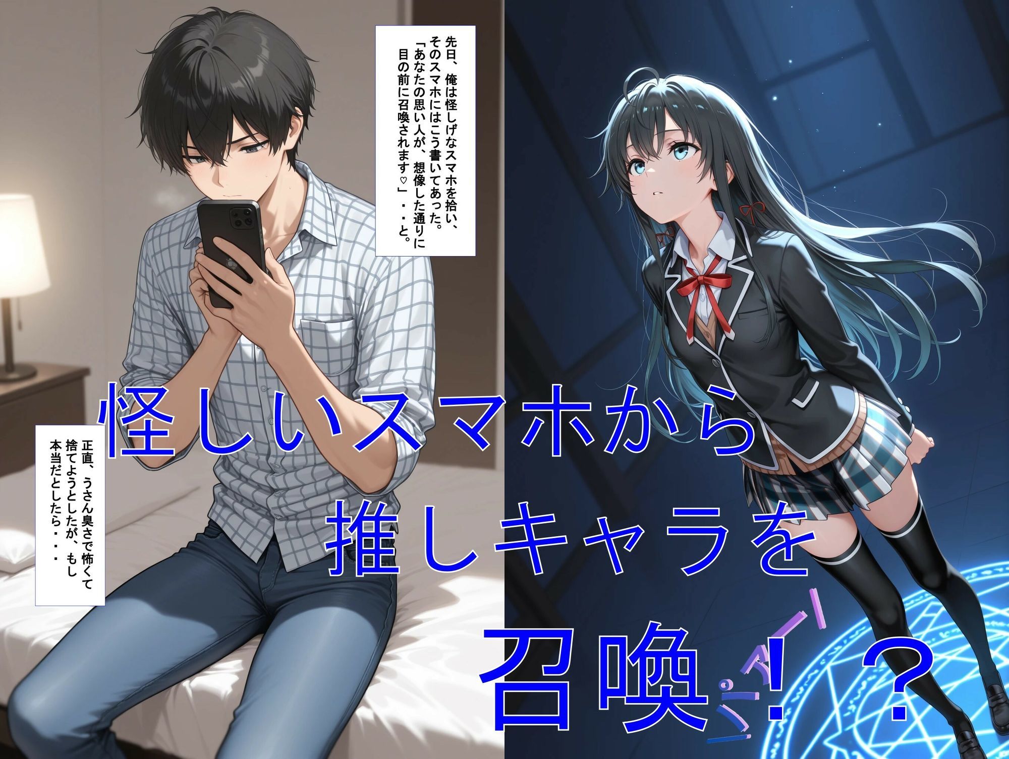 推しキャラ召喚した俺！  容姿端麗美女は俺の為に何でもOKな最高の彼女です  〜雪〇下  雪乃〜ver サンプル1ページ目