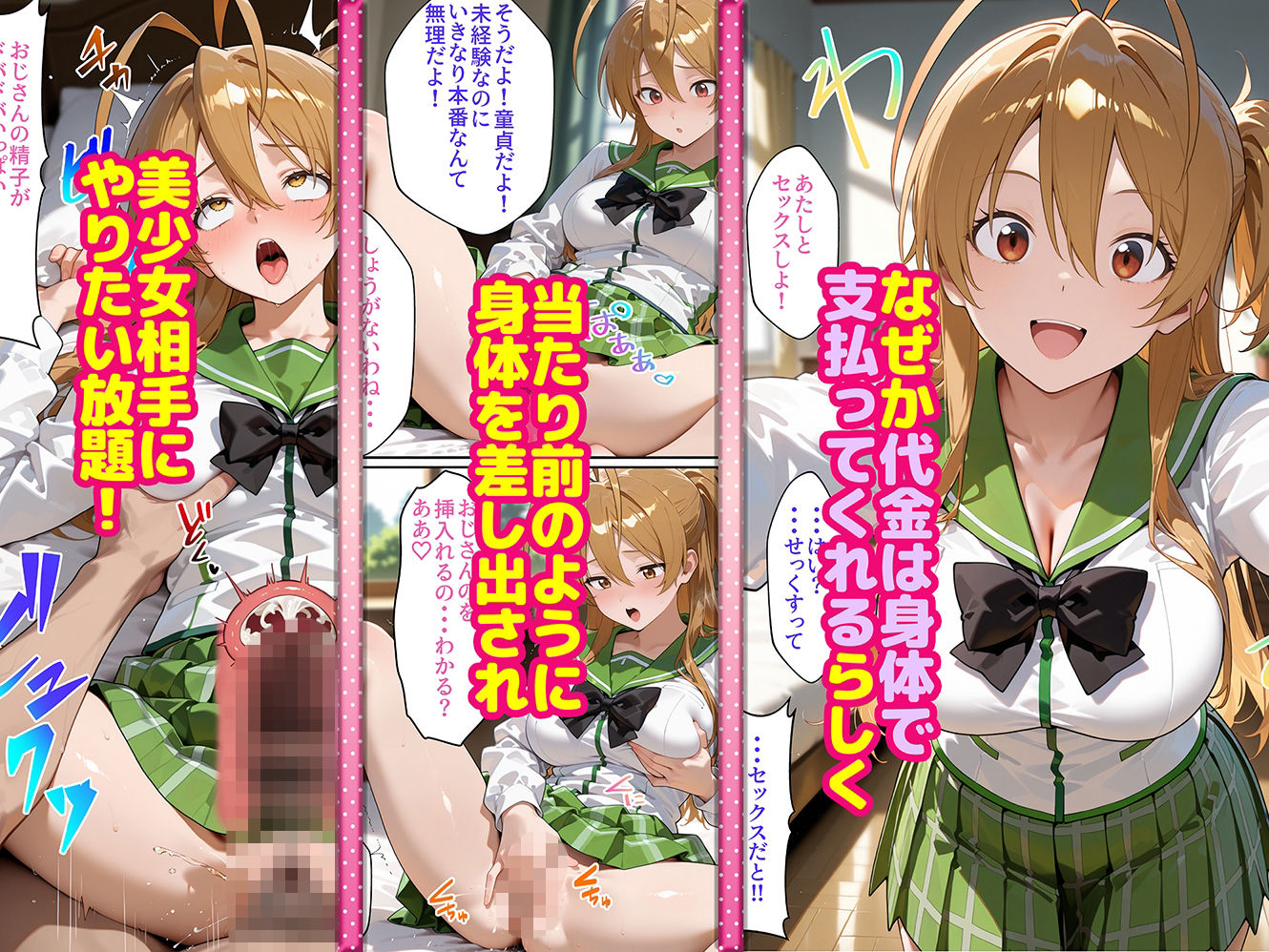 二次元ヒロインたちが俺の部屋を民泊利用するのでお代を身体で支払ってもらう H〇TD編 サンプル2ページ目