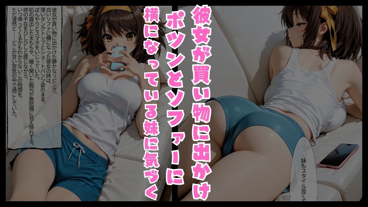 彼女の妹がソファーで寝落ちしたら…我慢できずに挿入 サンプル1ページ目