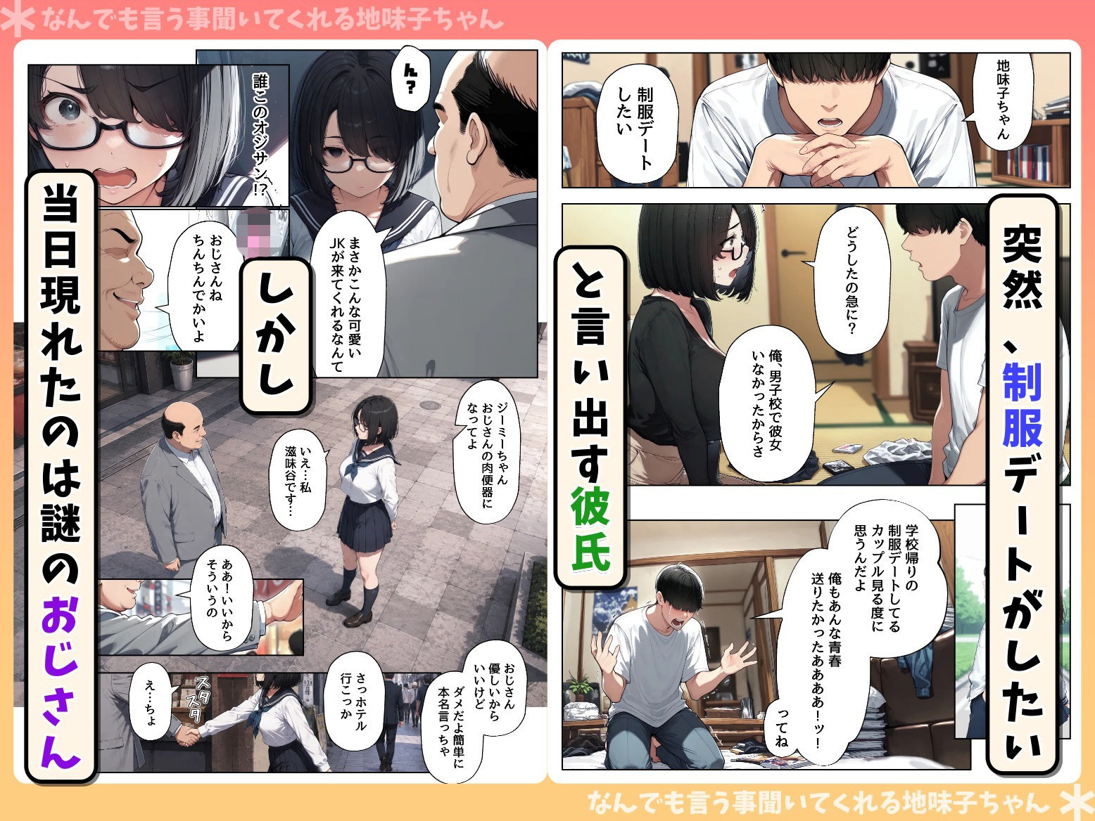 なんでも言う事聞いてくれる地味子ちゃん サンプル6ページ目