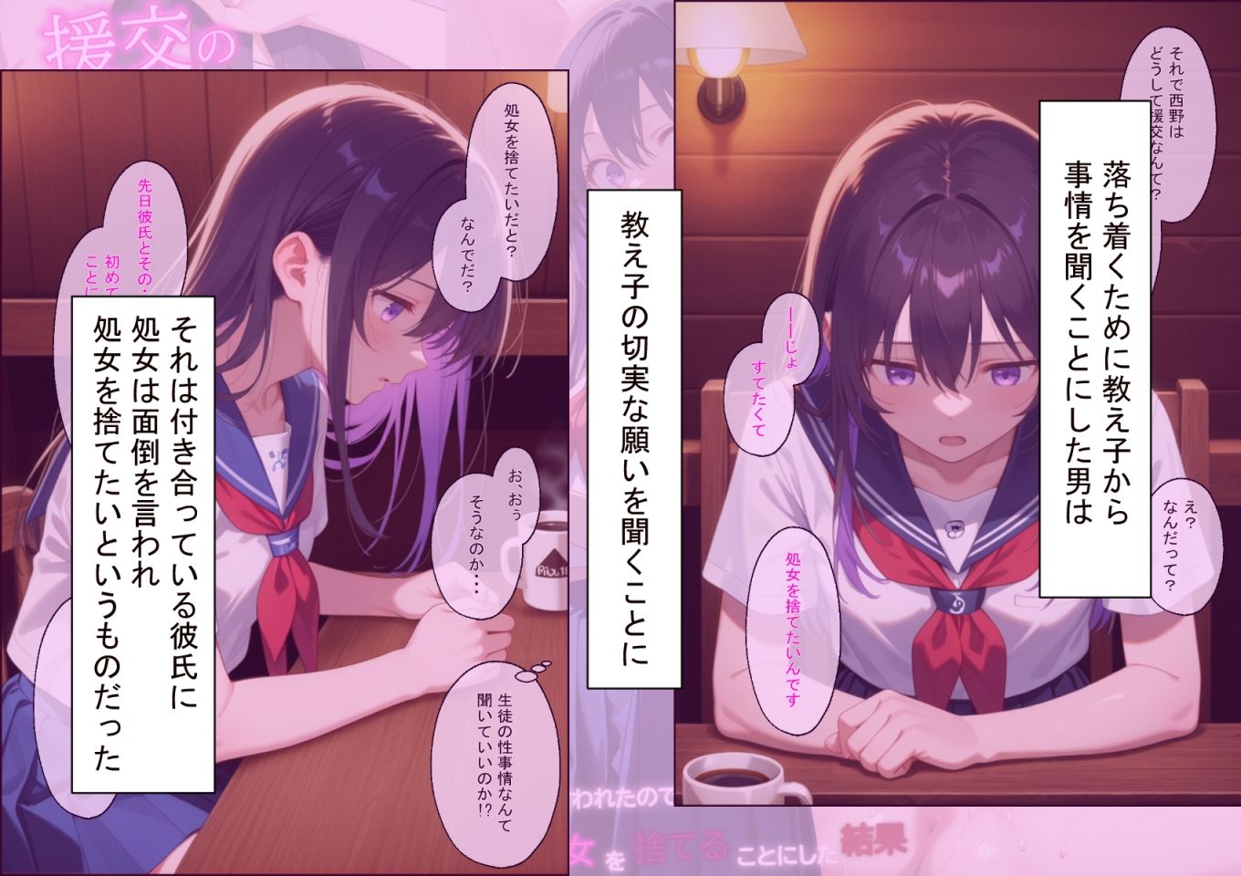 援交の待ち合わせ場所に担当する教え子が待っていました サンプル3ページ目