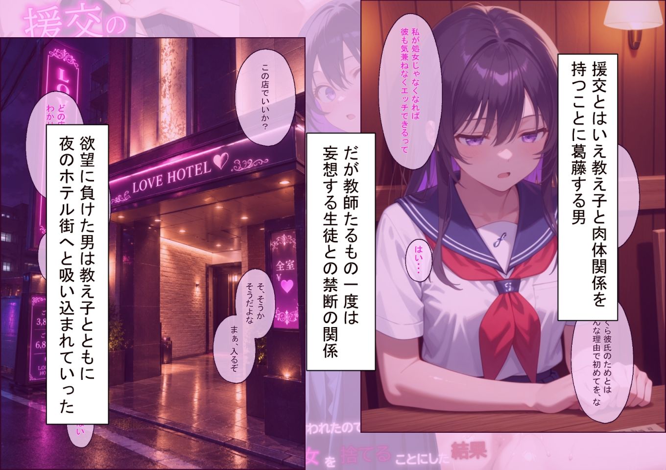 援交の待ち合わせ場所に担当する教え子が待っていました サンプル4ページ目