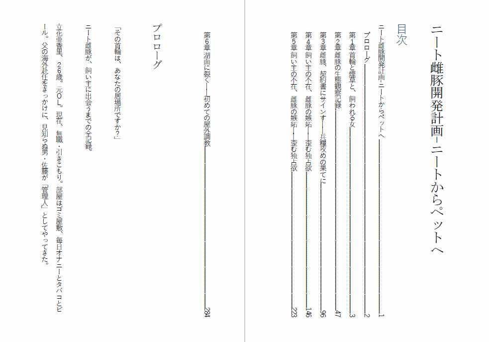 ニート雌豚開発計画-ニートからペットへ サンプル2ページ目