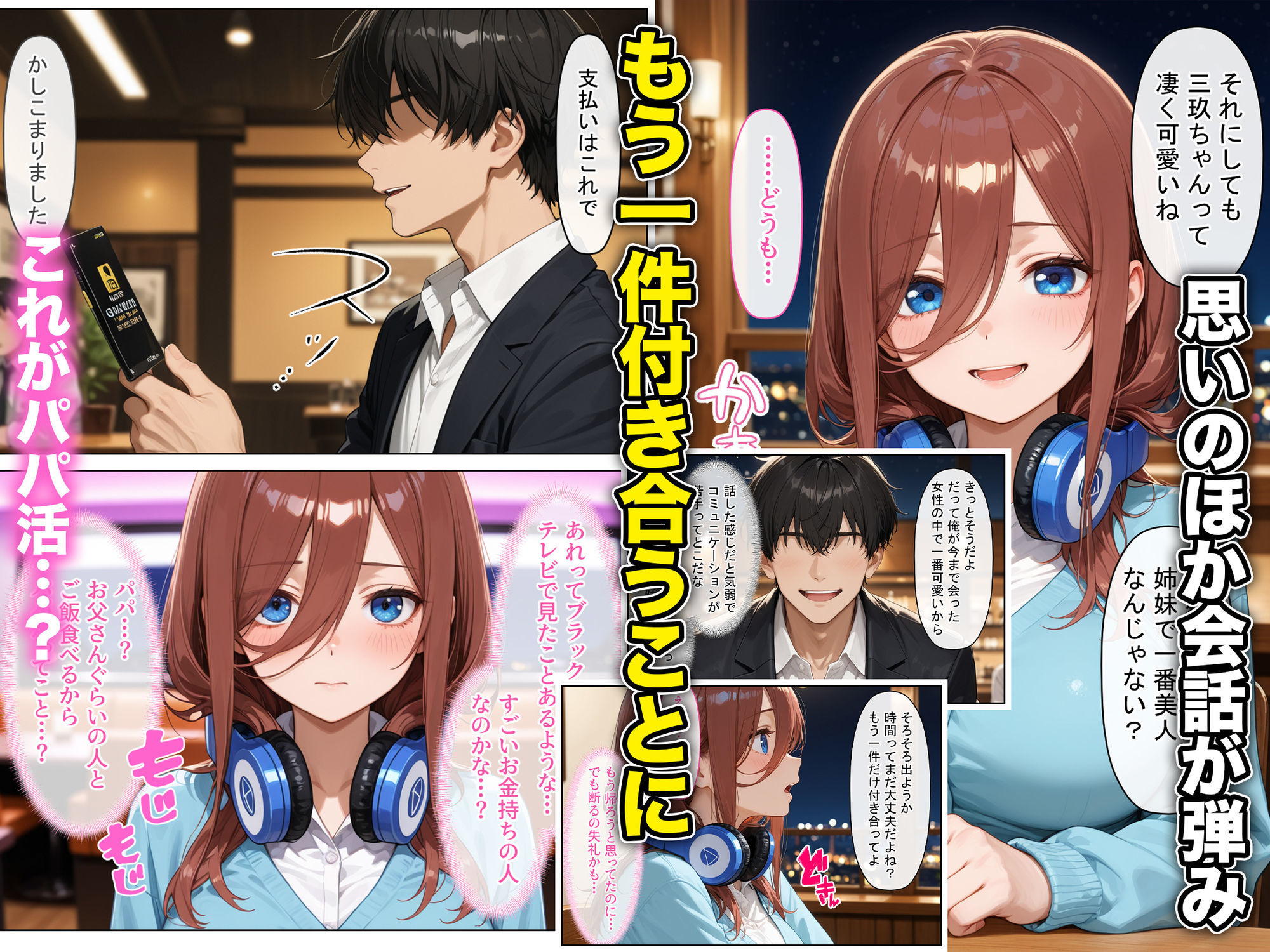 放課後、彼女たちはパパと会う〜ダウナー系妹三女がおじさんに理性をぶっ壊されて何度も中出しされる話 サンプル2ページ目