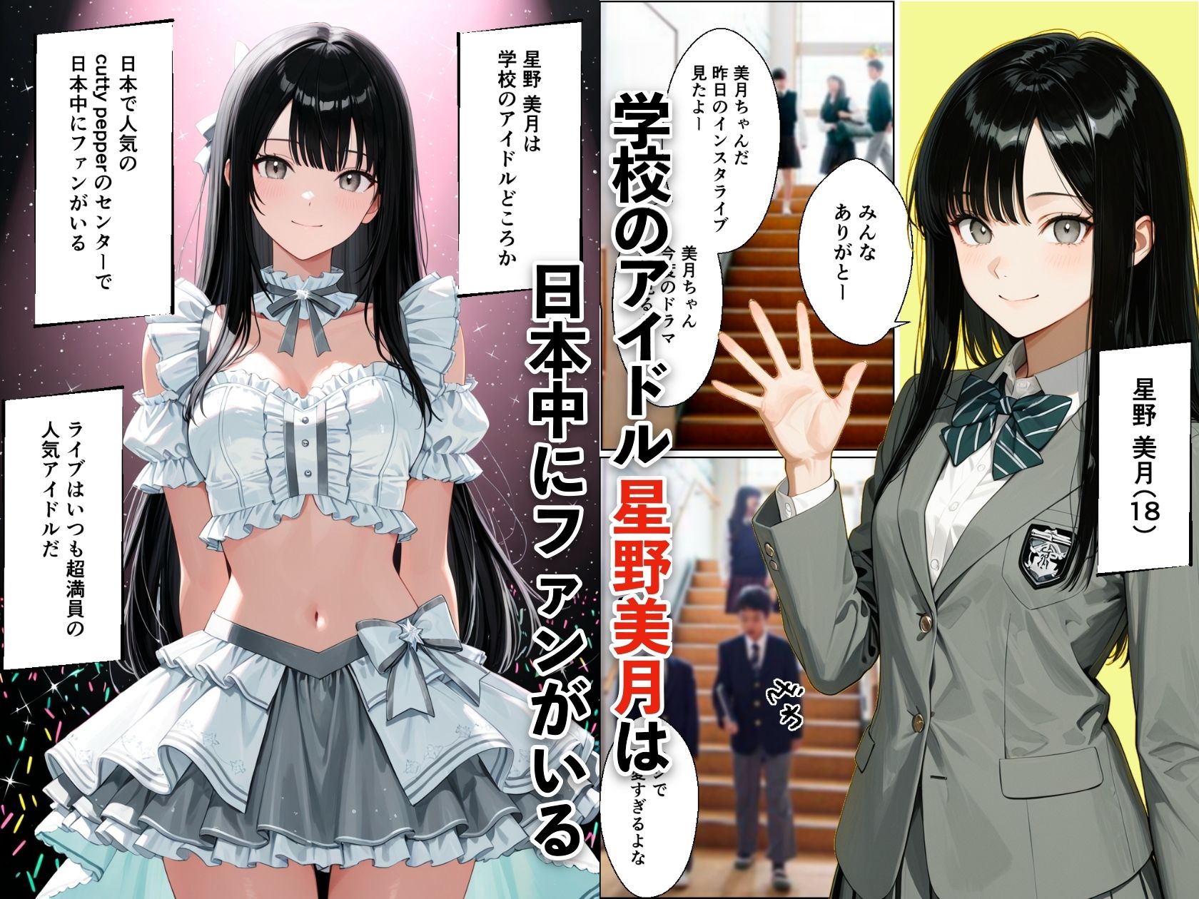 インキャ童貞の僕が日本一のアイドルの彼氏に転生！？中出し同棲生活が始まった話 サンプル1ページ目