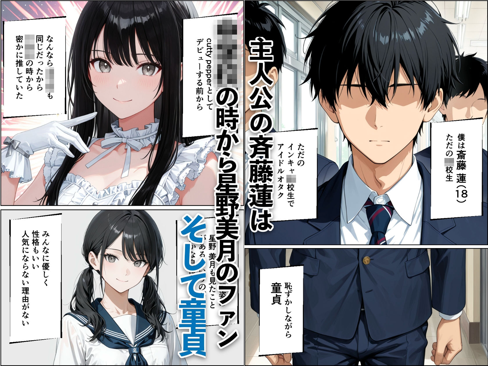 インキャ童貞の僕が日本一のアイドルの彼氏に転生！？中出し同棲生活が始まった話 サンプル2ページ目