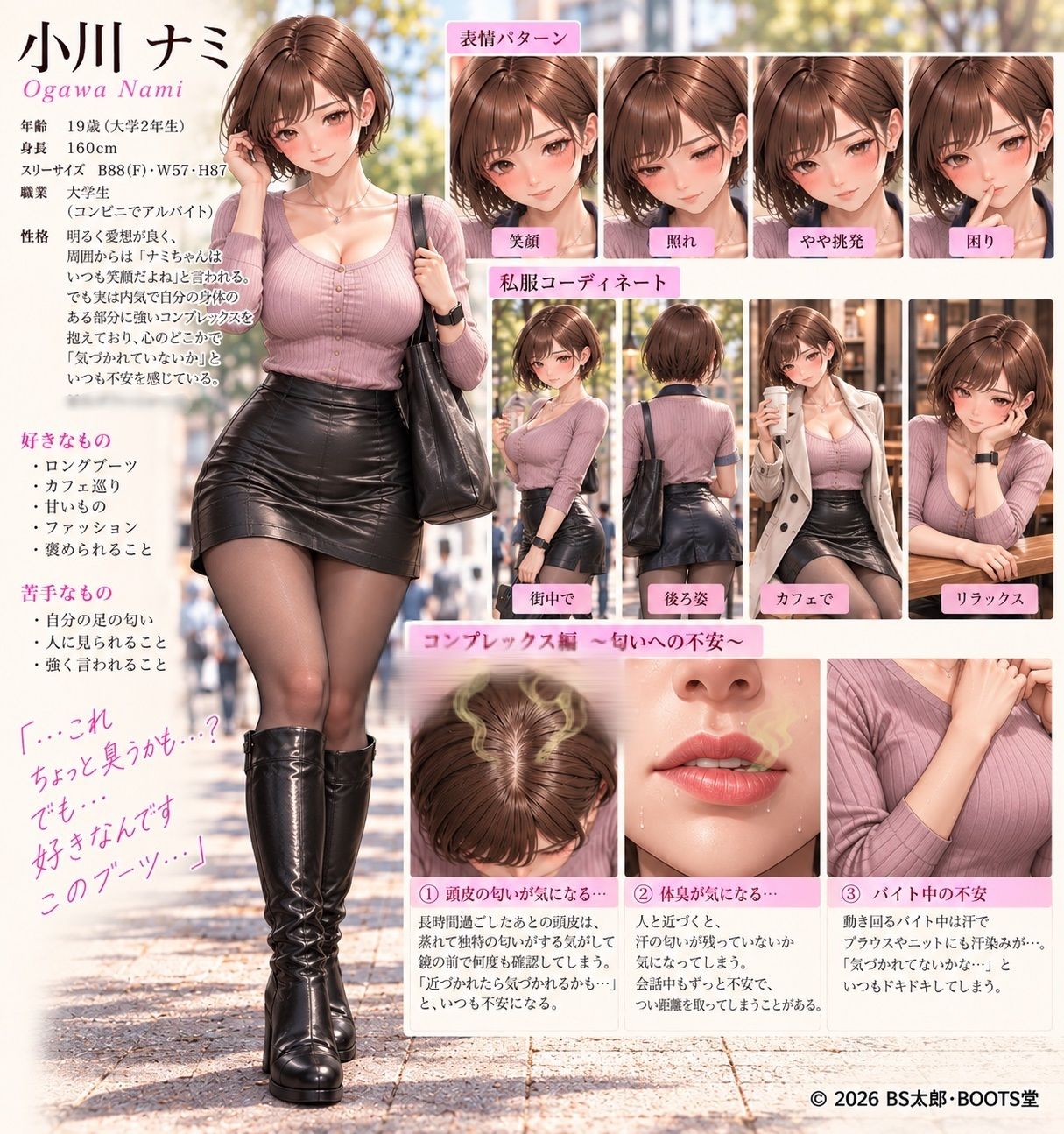 ナミ（はーと）私のブーツってやっぱり臭いですか？ サンプル5ページ目