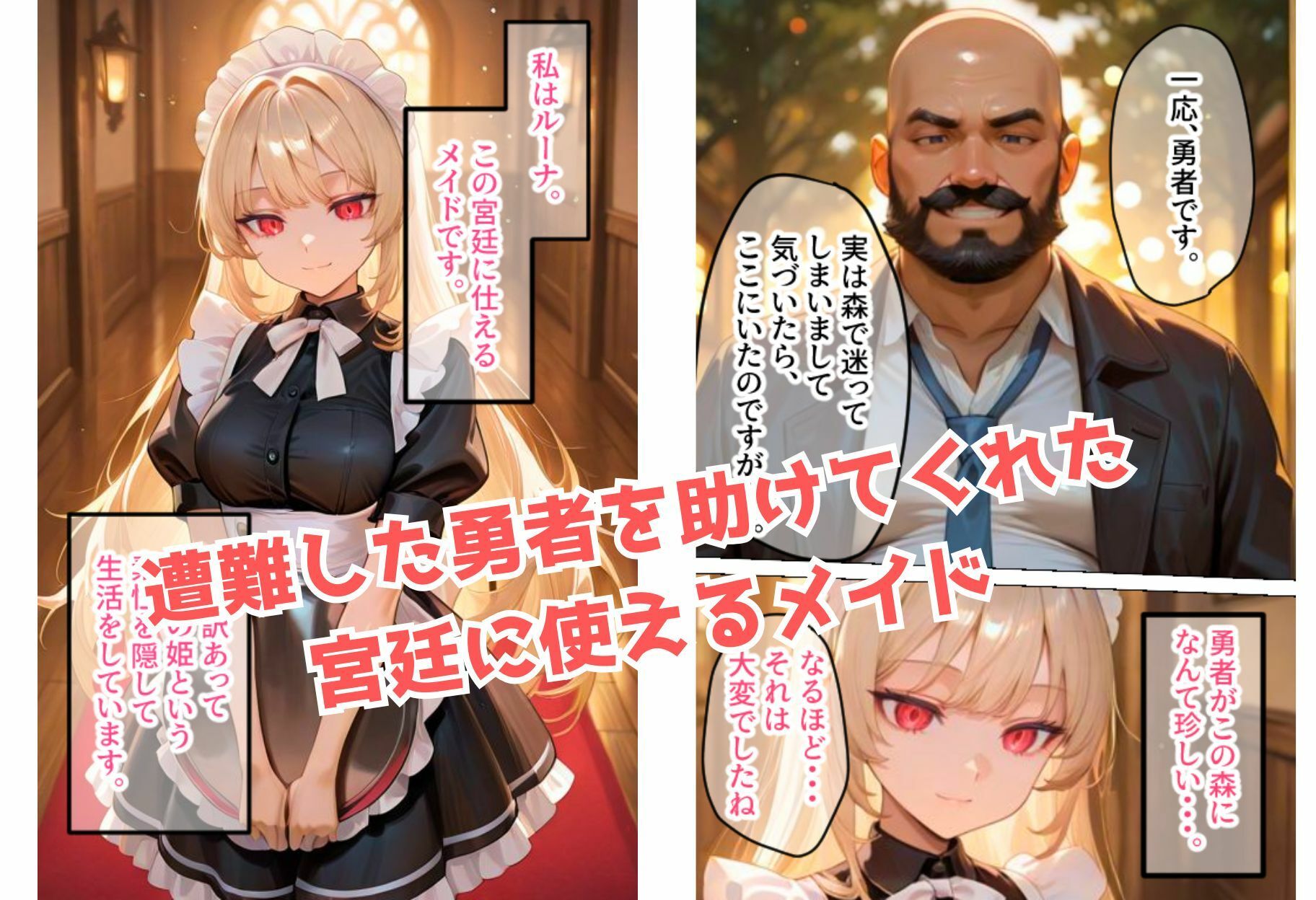 メイドちゃんがチン棒に服従した件2【全Pセリフあり】 サンプル1ページ目
