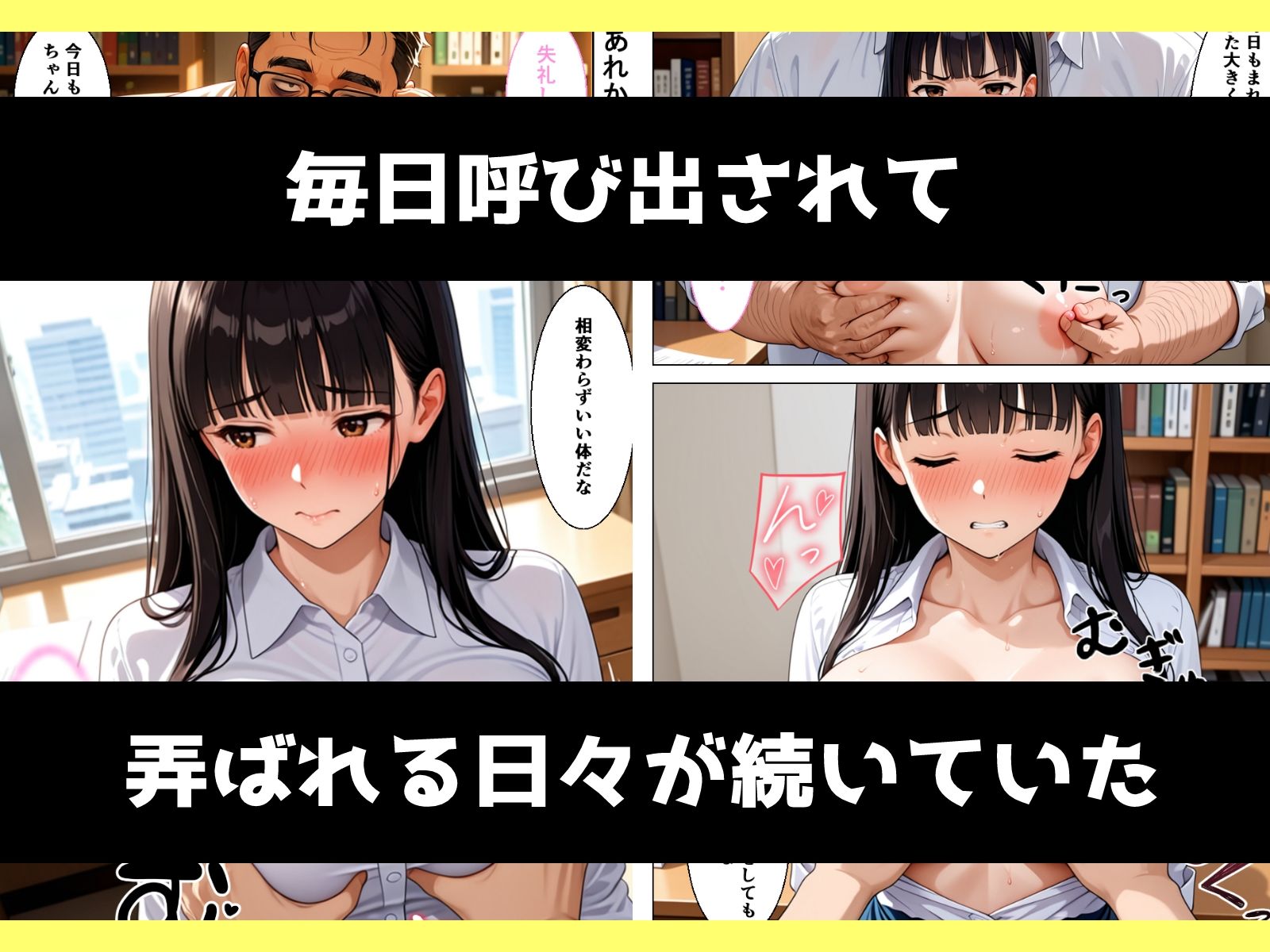 地味むっつり文学巨乳少女が寸止めを繰り返されてメス堕ちさせられる話 サンプル2ページ目