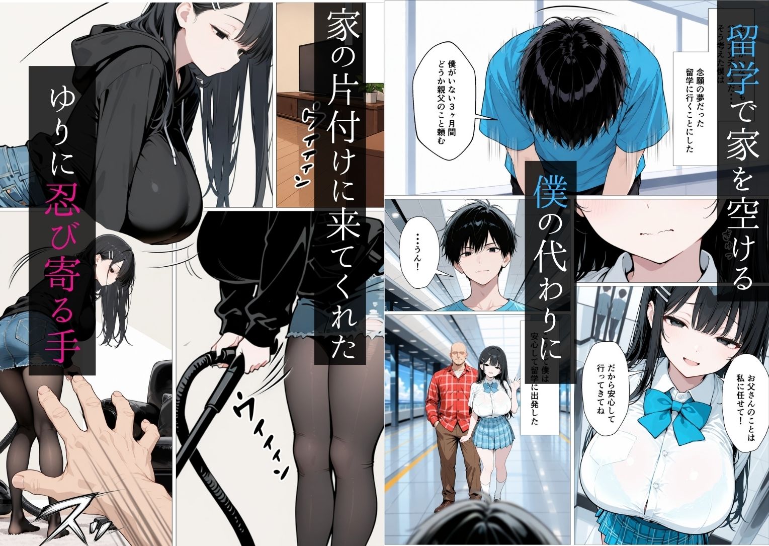 【BSS】献身的な幼馴染は父さんに開発されていた〜俺が結婚したいと思ってたのに・・・なんで留学中にこんなことに・・・〜 サンプル3ページ目