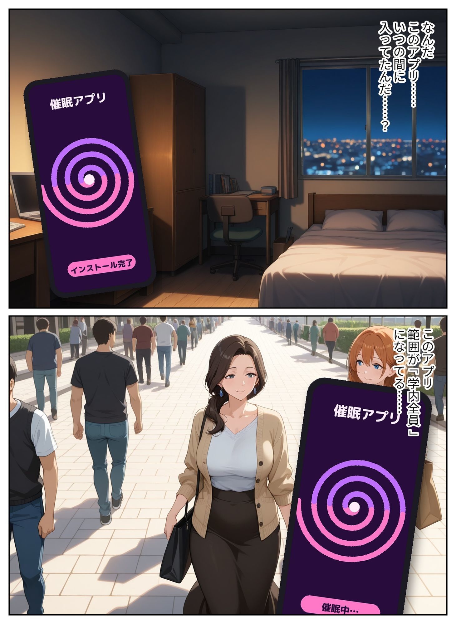 【即抜き特化】気になっていた学内の女の子全員に催●アプリみせてみた サンプル5ページ目