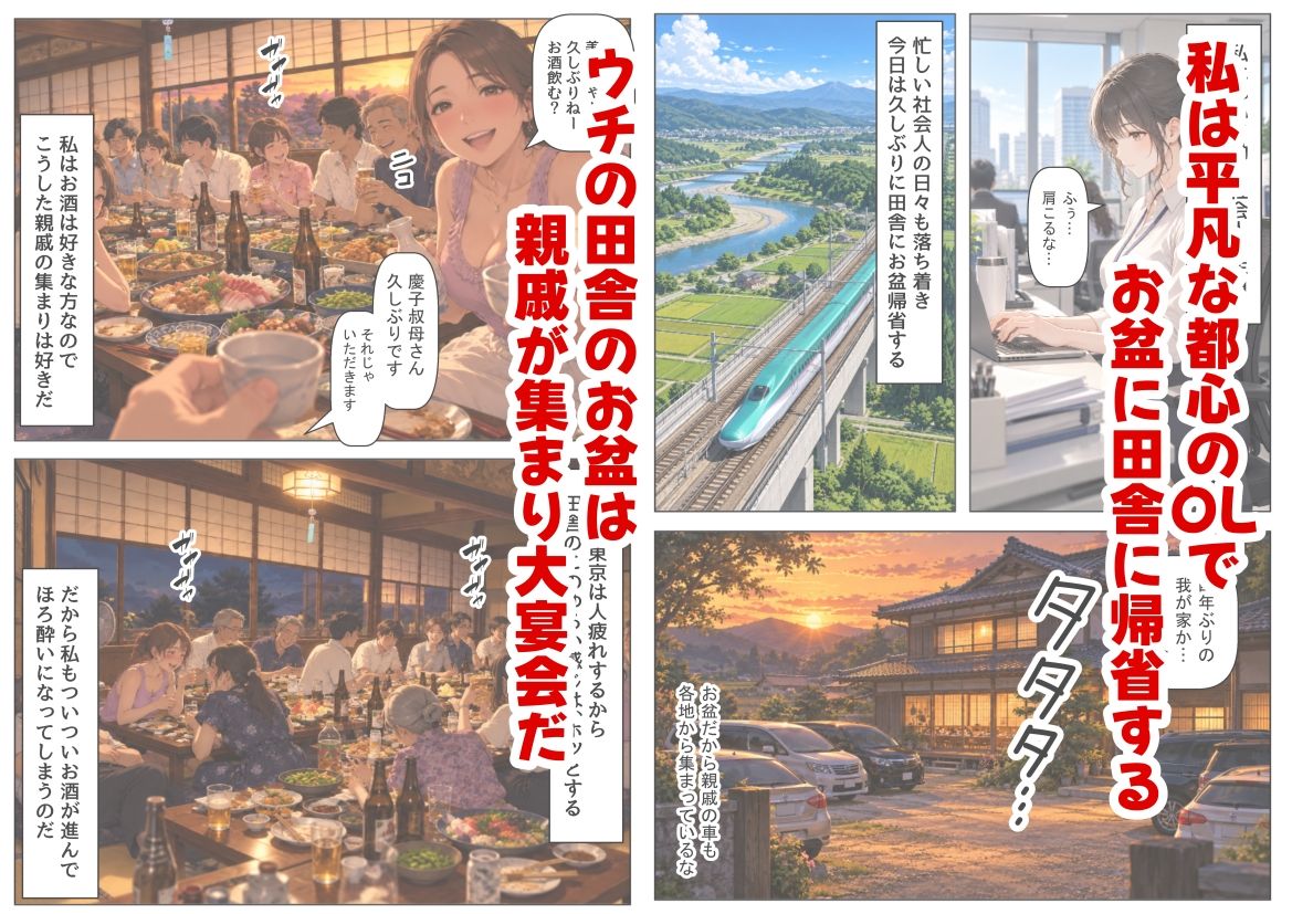 目を覚ますと、伯父さんが上に乗っていた サンプル1ページ目